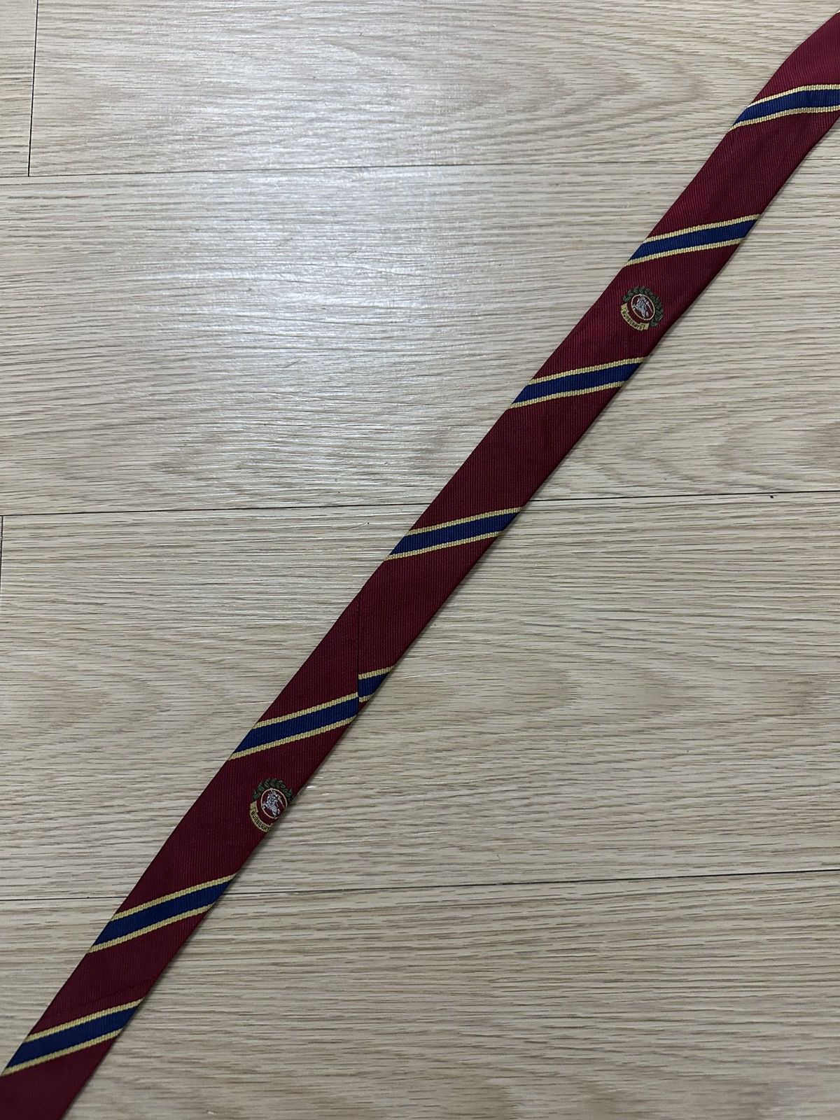 Burberry Beautiful Burberry Made In England Pure Silk Neck Tie Size ONE SIZE - 5 Thumbnail