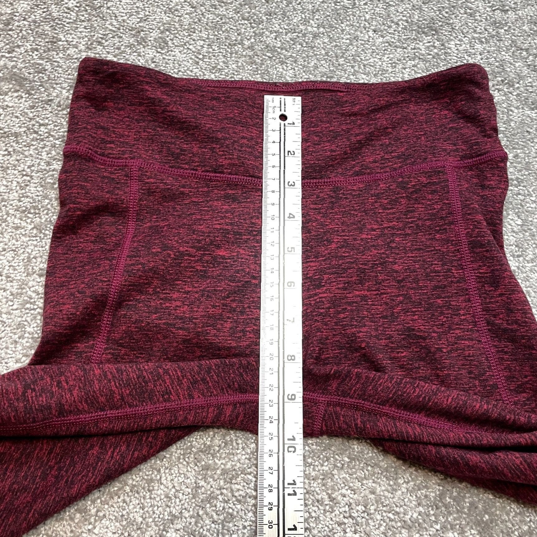 American Eagle Outfitters VINTAGE? No — American Eagle Outfitters Leggings Women S Red Solid Pull On 26x28 Inseam 28 Stretch Athletic Regular Size 28" / US 6 / IT 42 - 5 Thumbnail