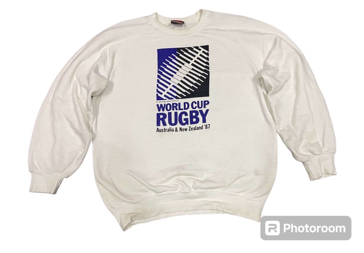 Canterbury of New Zealand 1985 CANTERBURY OF NEW ZEALAND RUGBY WORLD CUP CREWNECK Size US S / EU 44-46 / 1 - 2 Thumbnail