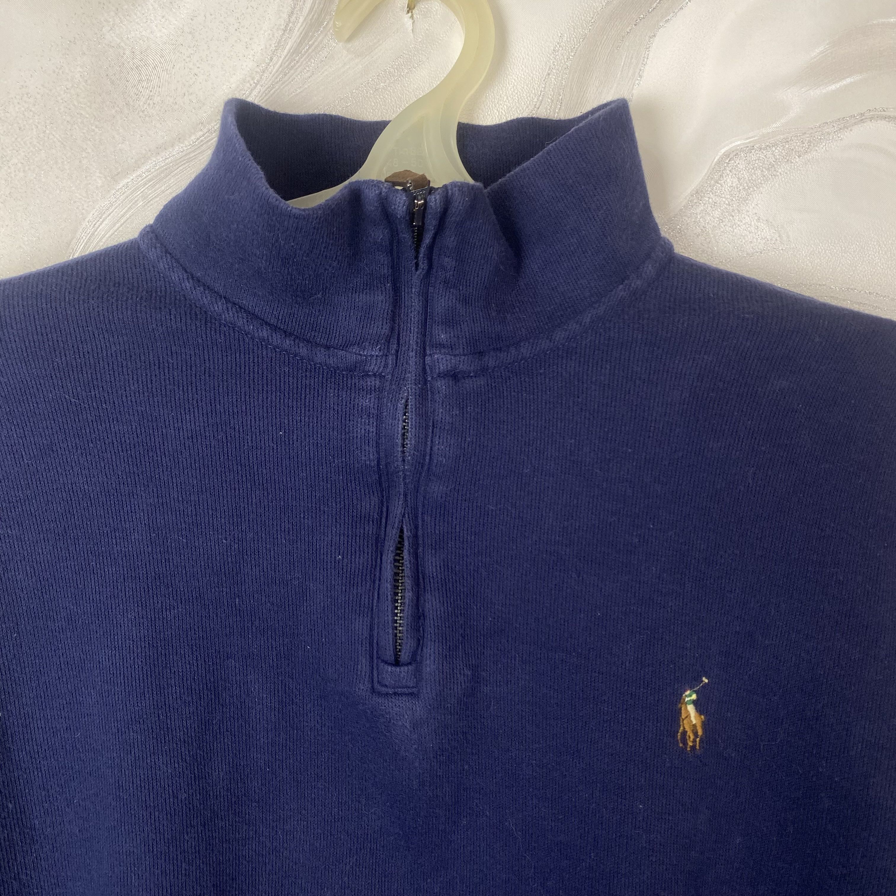 Polo Ralph Lauren Polo Ralph Lauren Blue 1/3 knitted zip sweatshirt L Size Size US L / EU 52-54 / 3 - 5 Thumbnail