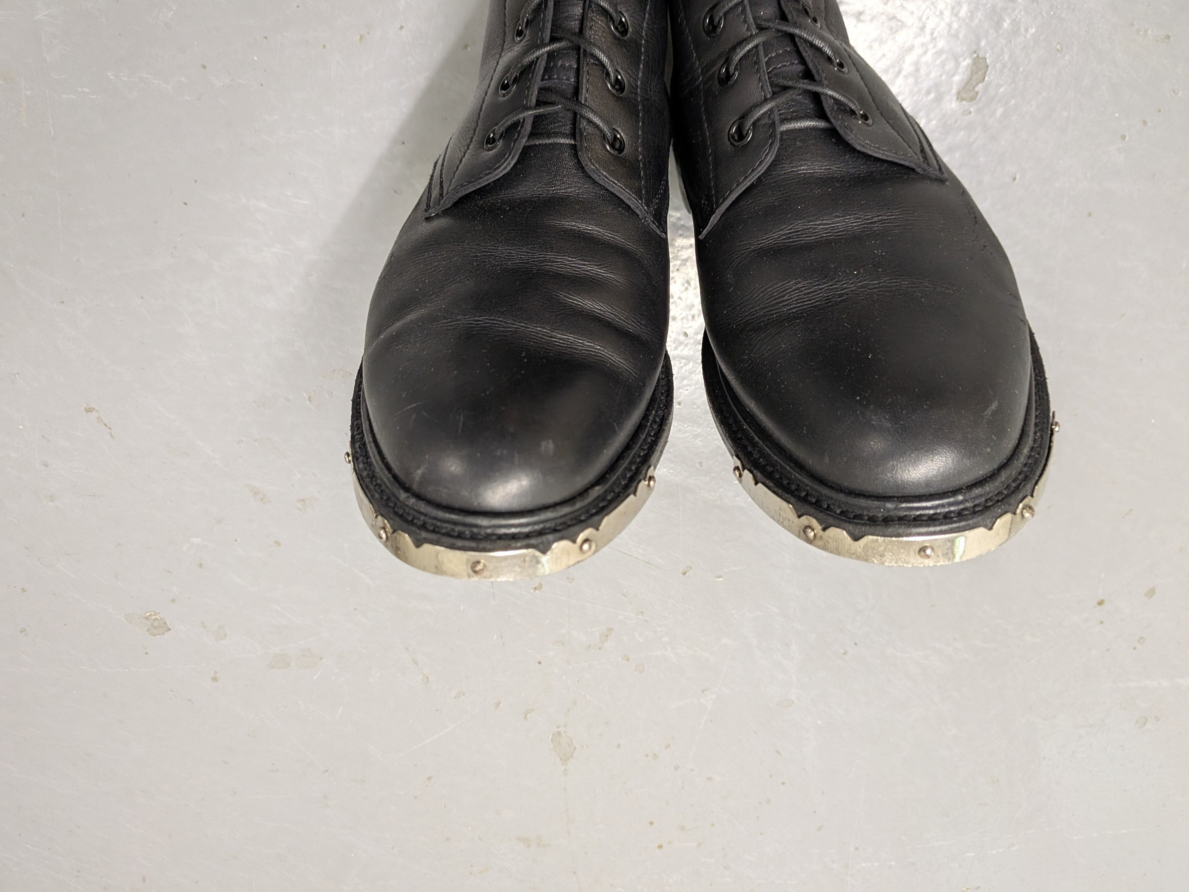 Celine × Hedi Slimane Celine Metal Tip Ranger Combat Boots Size US 12 / EU 45 - 10 Thumbnail