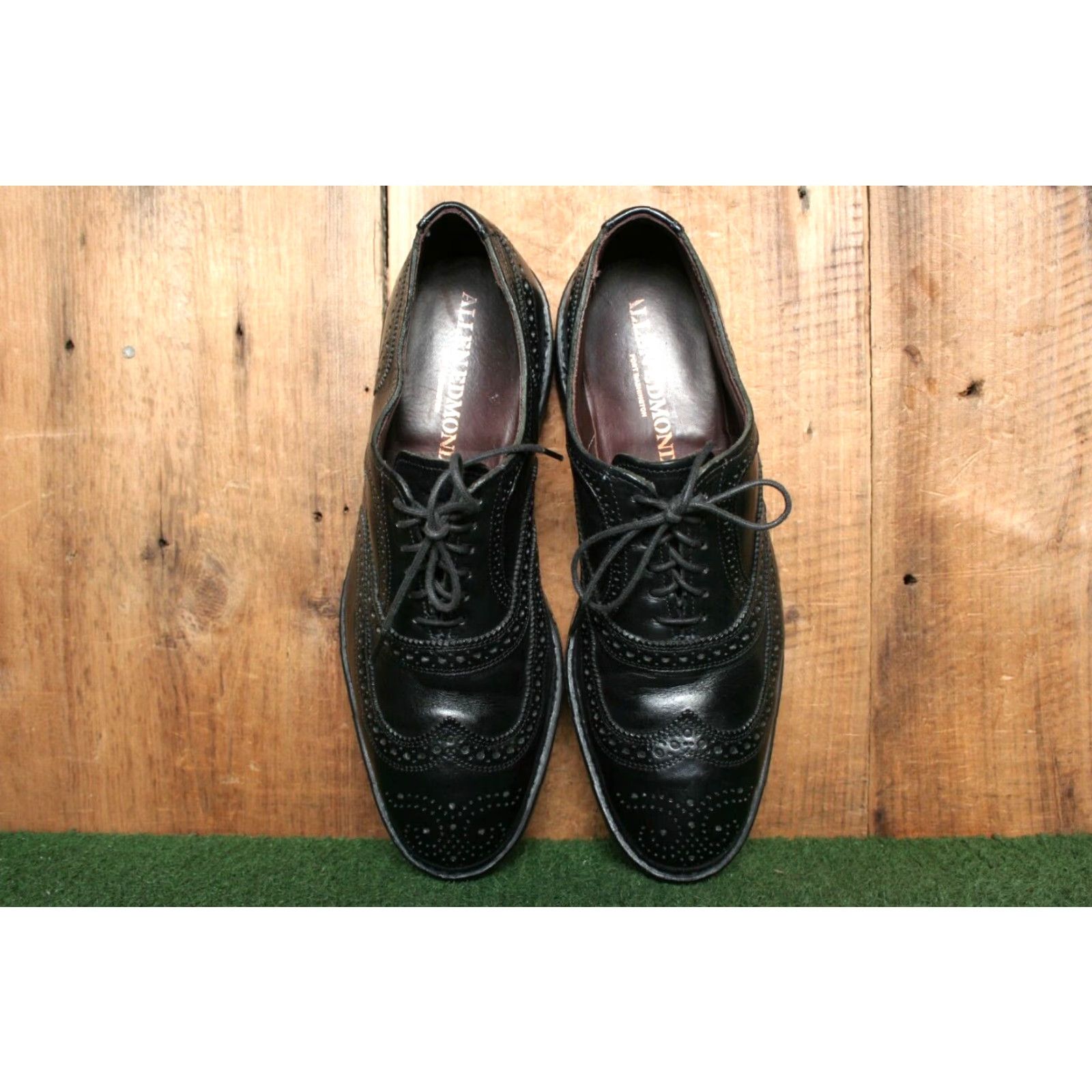 Allen Edmonds ALLEN EDMONDS McTavish Black Leather Brogue Wingtip Oxfords Sz. 9D Mens Dress Shoes Lace Up Size US 9 / EU 42 - 4 Thumbnail