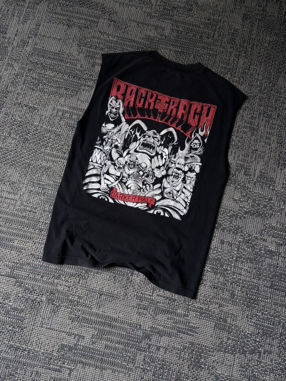 Band Tees Backtrack NYHC Darker Half Cut-Off Sleeveless Tee / Hardcore Size US XL / EU 56 / 4 - 1 Thumbnail