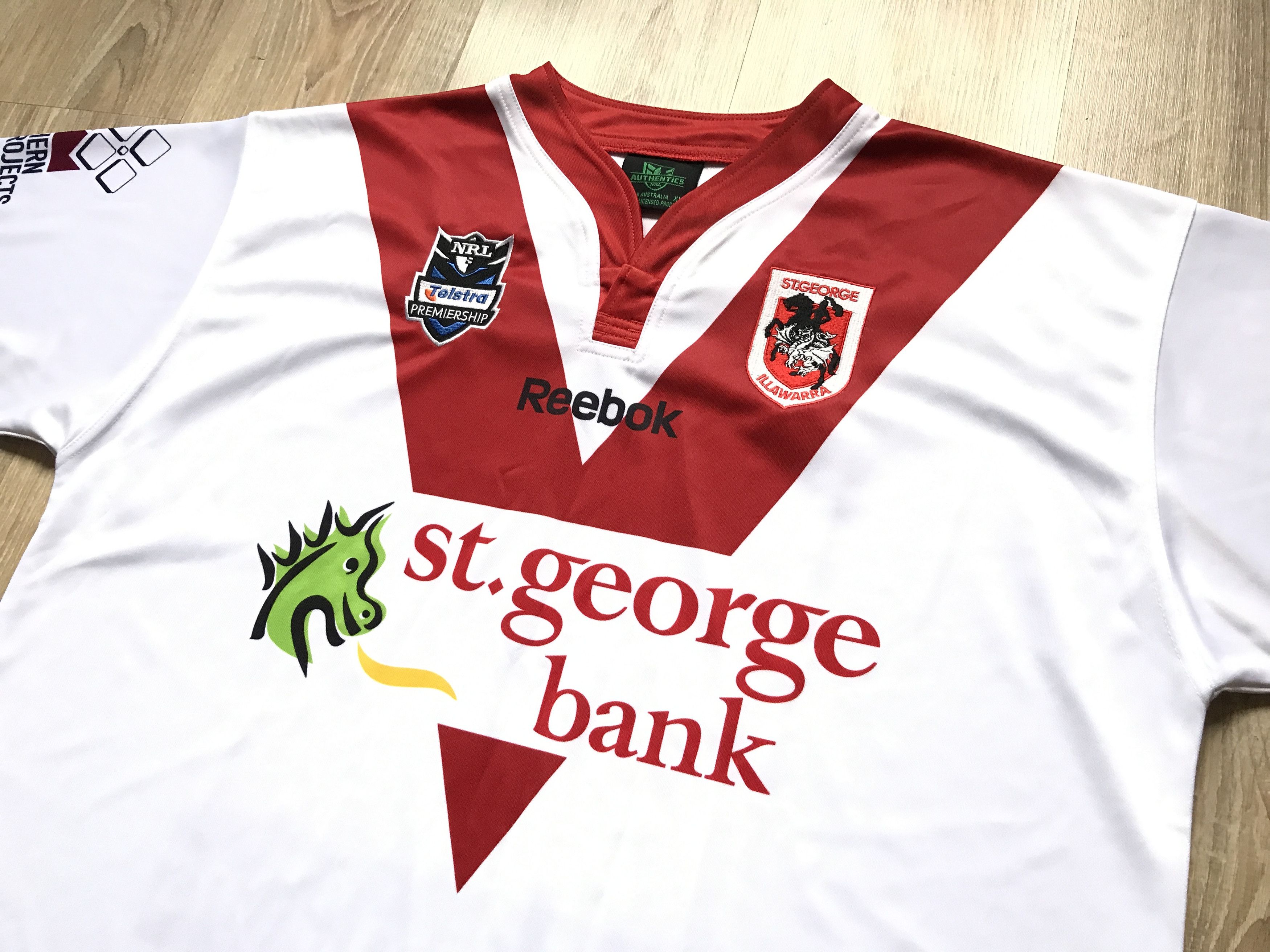 Reebok × Vintage Reebok St.George Illawarra Dragons Home Jersey 2012 NRL Size US XXL / EU 58 / 5 - 4 Thumbnail
