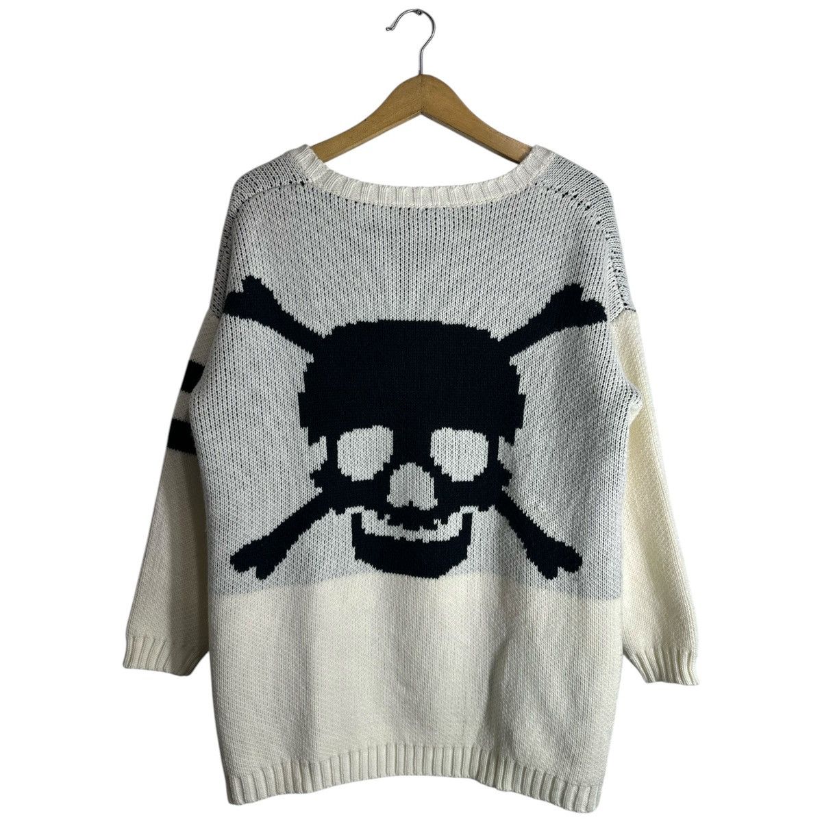 Japanese Brand ARCHIVE BIG SKULL SISOUHOR KNIT CARDIGAN PUNK KAPITAL STYLE Size US L / EU 52-54 / 3 - 3 Thumbnail