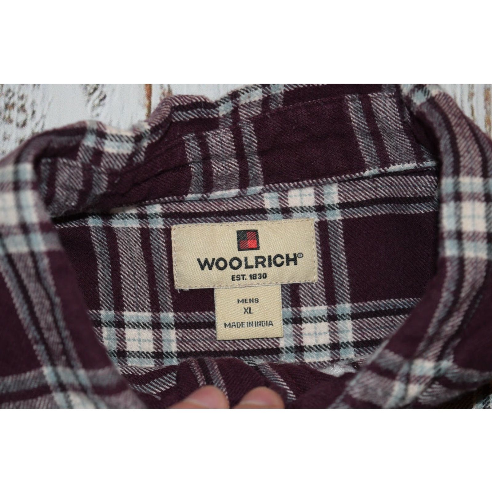 Vintage WOOLRICH BURGUNDY MENS XL X LARGE FLANNEL SHIRT PLAID LONG SLEEVE 4613 MAROON Size US XL / EU 56 / 4 - 6 Thumbnail