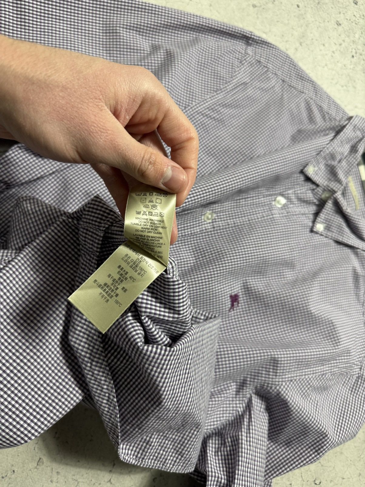 Burberry Burberry Checked Button Up Shirt Vintage Luxury Size XL Size US XL / EU 56 / 4 - 10 Thumbnail