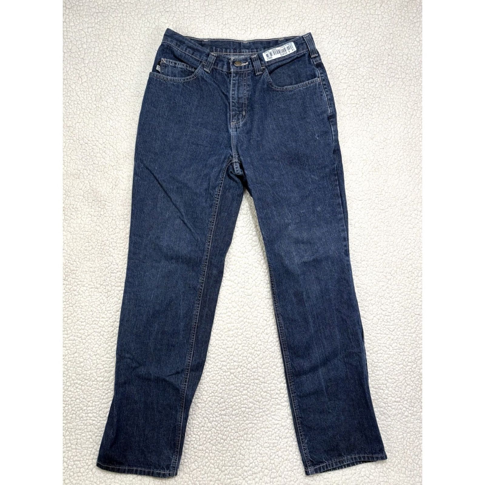 Carhartt Carhartt Flame Resistant Jeans Mens 30x32 Blue Dark Wash Denim Work Size US 30 / EU 46 - 2 Thumbnail