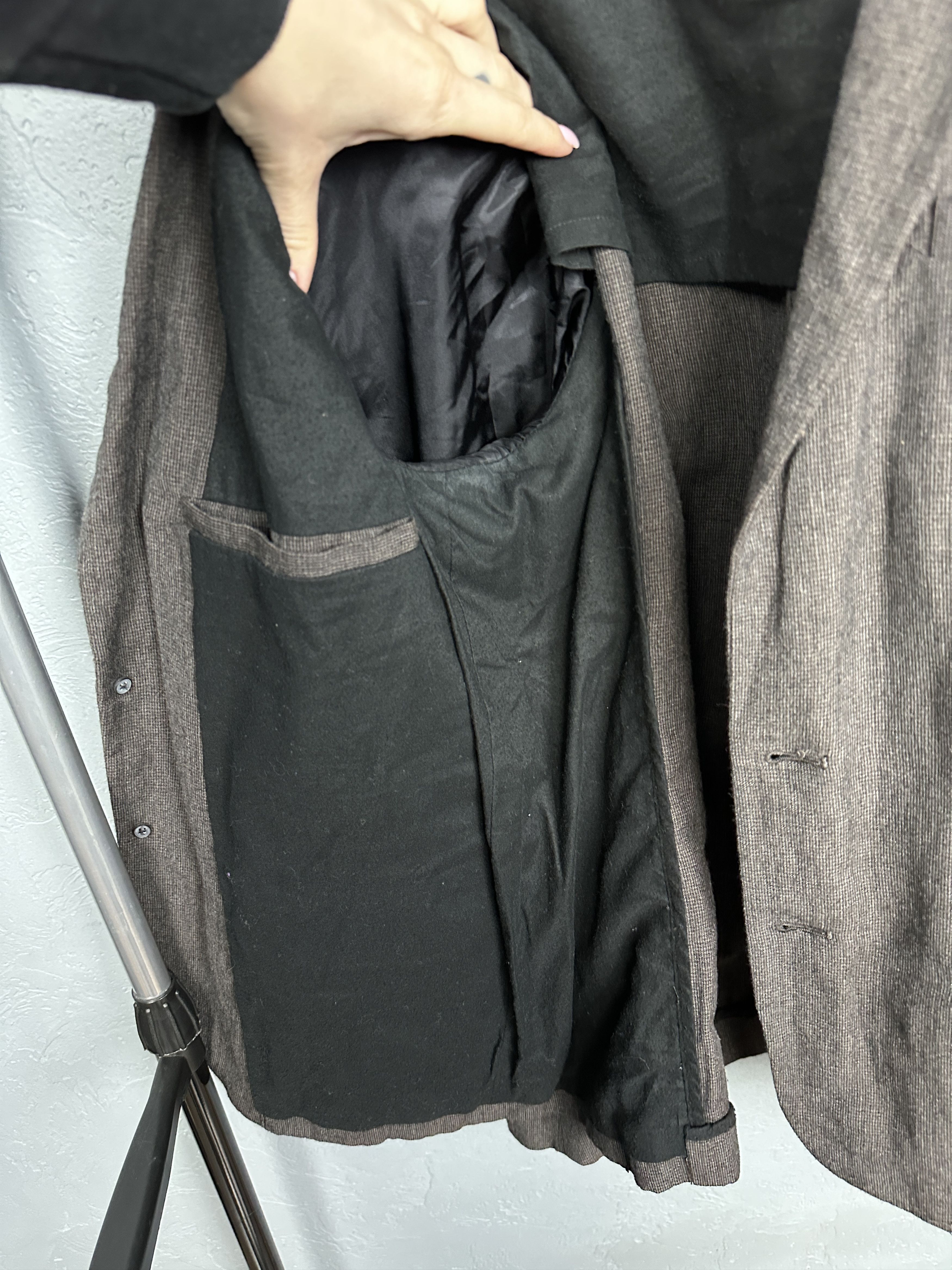 Allsaints Allsaints Anchorage Mens Wool Linen Blazer Jacket Size US L / EU 52-54 / 3 - 6 Thumbnail