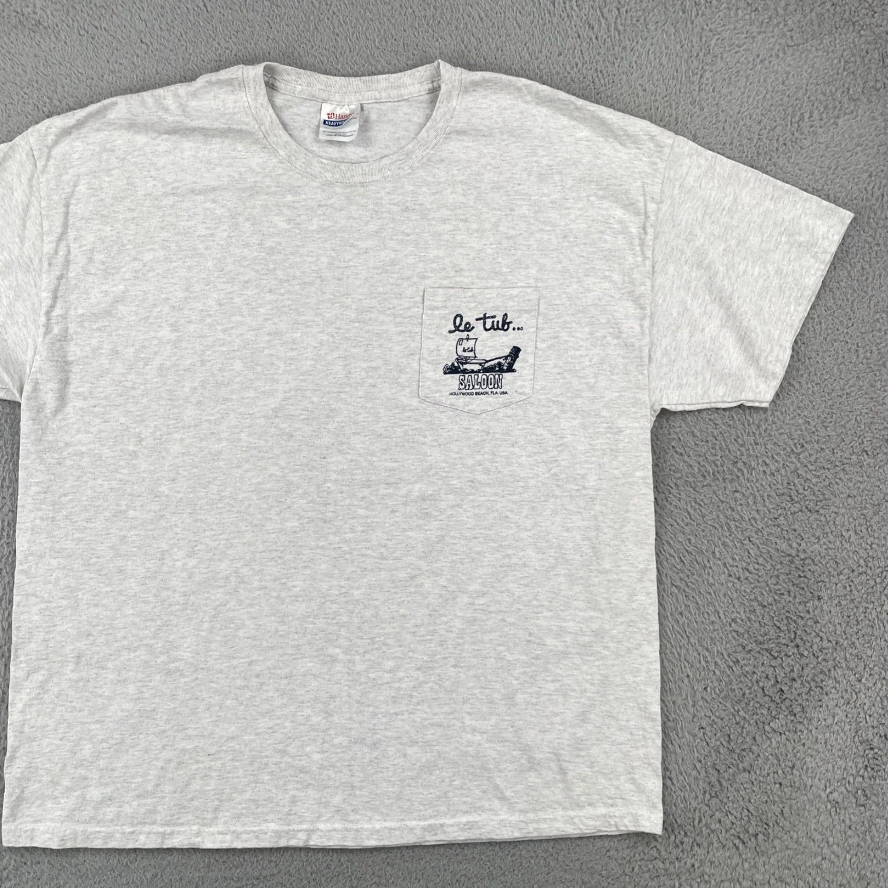 Hanes VINTAGE Hanes 2XL Gray Pocket T Shirt Le Tub Saloon Hollywood Beach Florida 2007 EUC Hanes Shirt Mens 90s Beach Reg"> Size US XXL / EU 58 / 5 - 3 Thumbnail