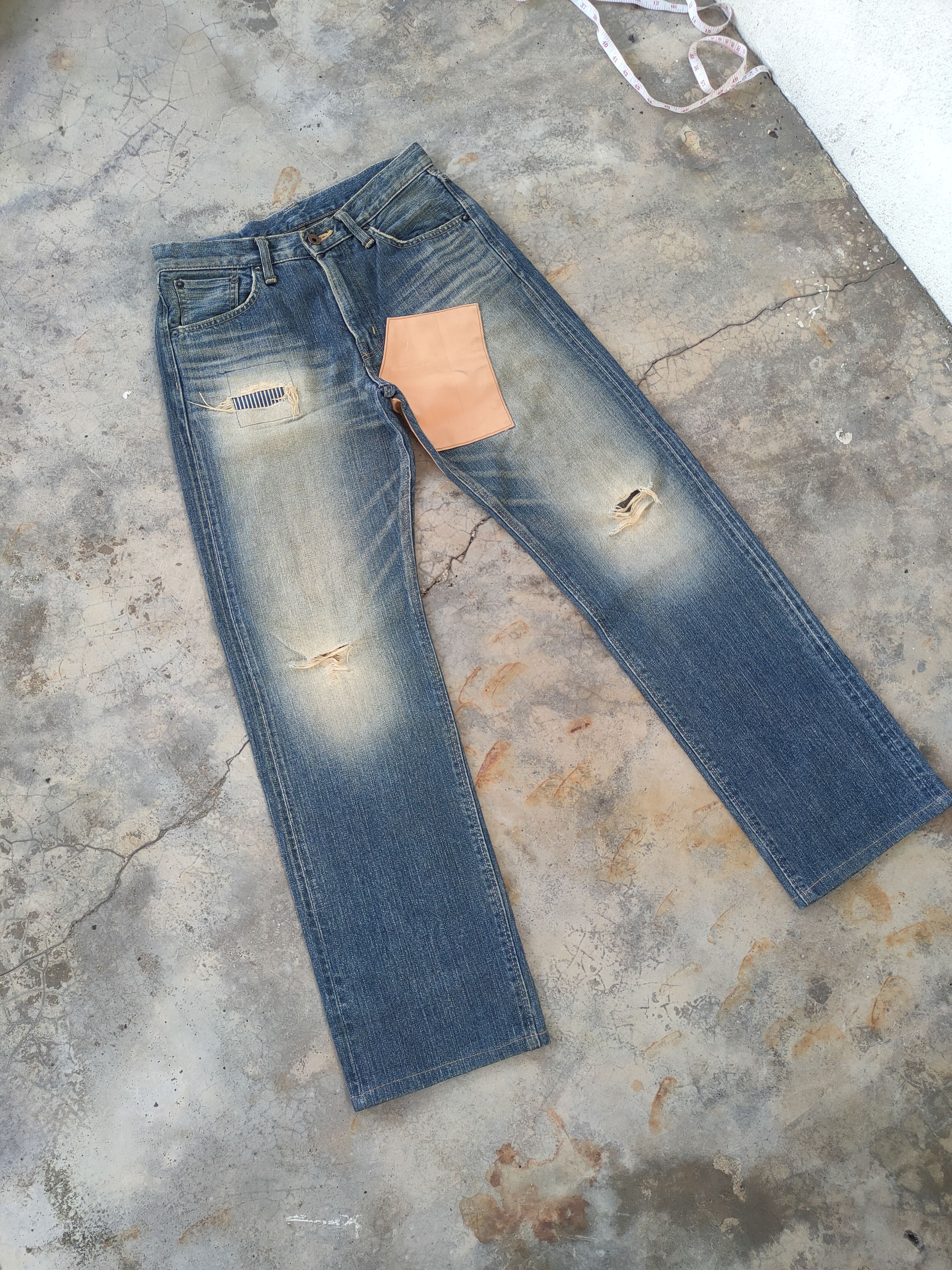 Edwin VINTAGE EDWIN SELVEDGE ORG TAG FADED DISTRESSED JEANS DENIM Size US 30 / EU 46 - 3 Thumbnail