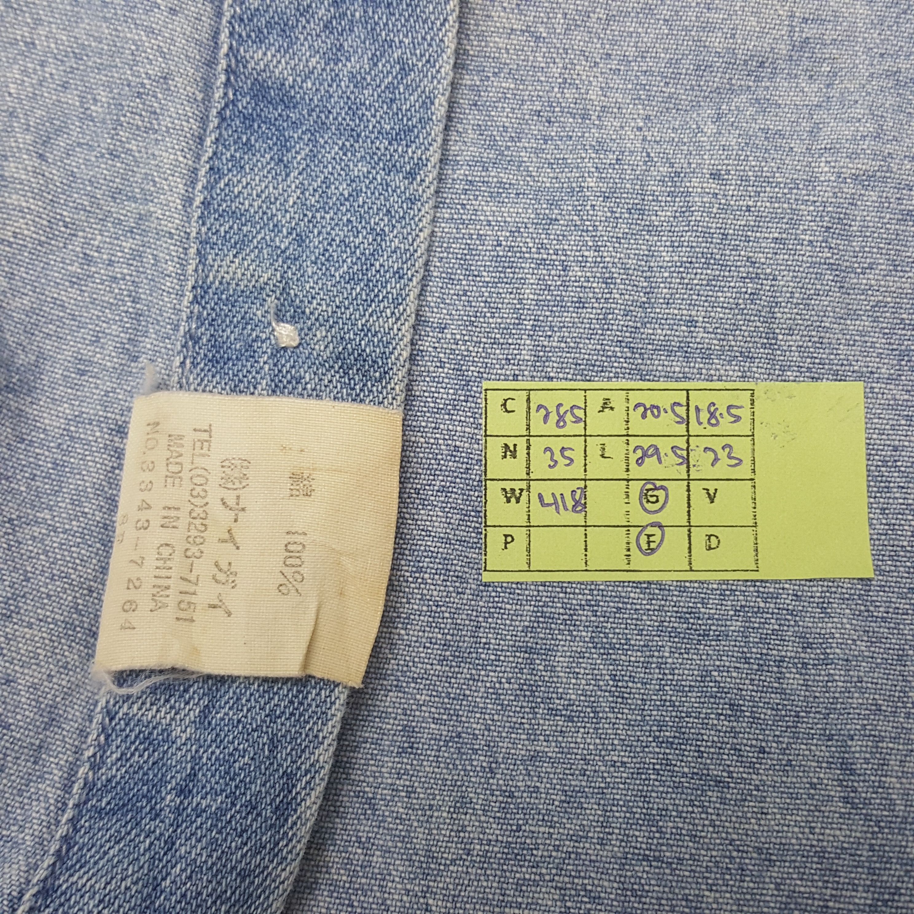 Polo Ralph Lauren × Vintage Vintage Polo Ralph Lauren American Denim Shirt C285N35 Size US M / EU 48-50 / 2 - 7 Thumbnail
