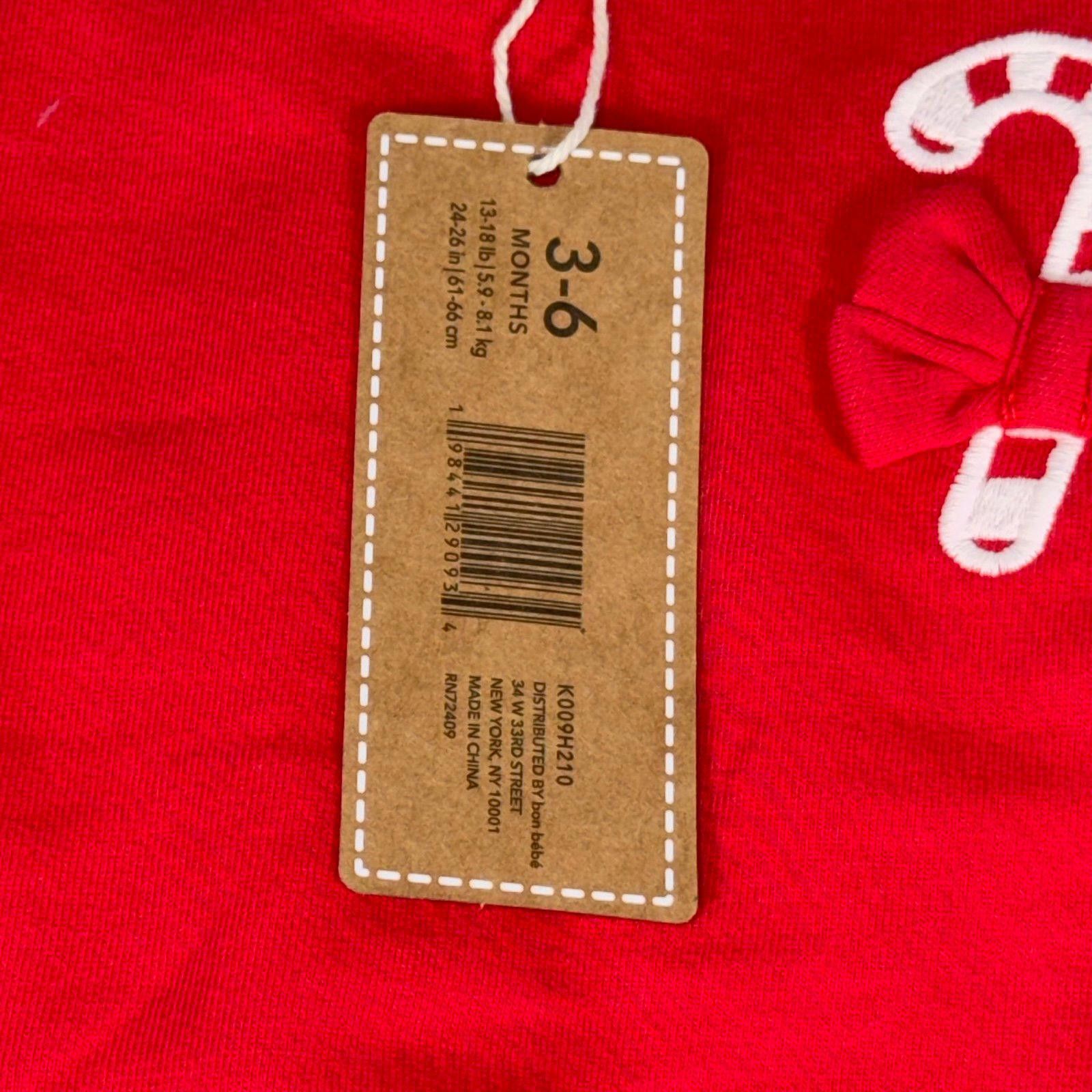 Other Kit + Pearl Red and White Candy Cane 3-6 Month Outfit NWT Size ONE SIZE - 3 Thumbnail