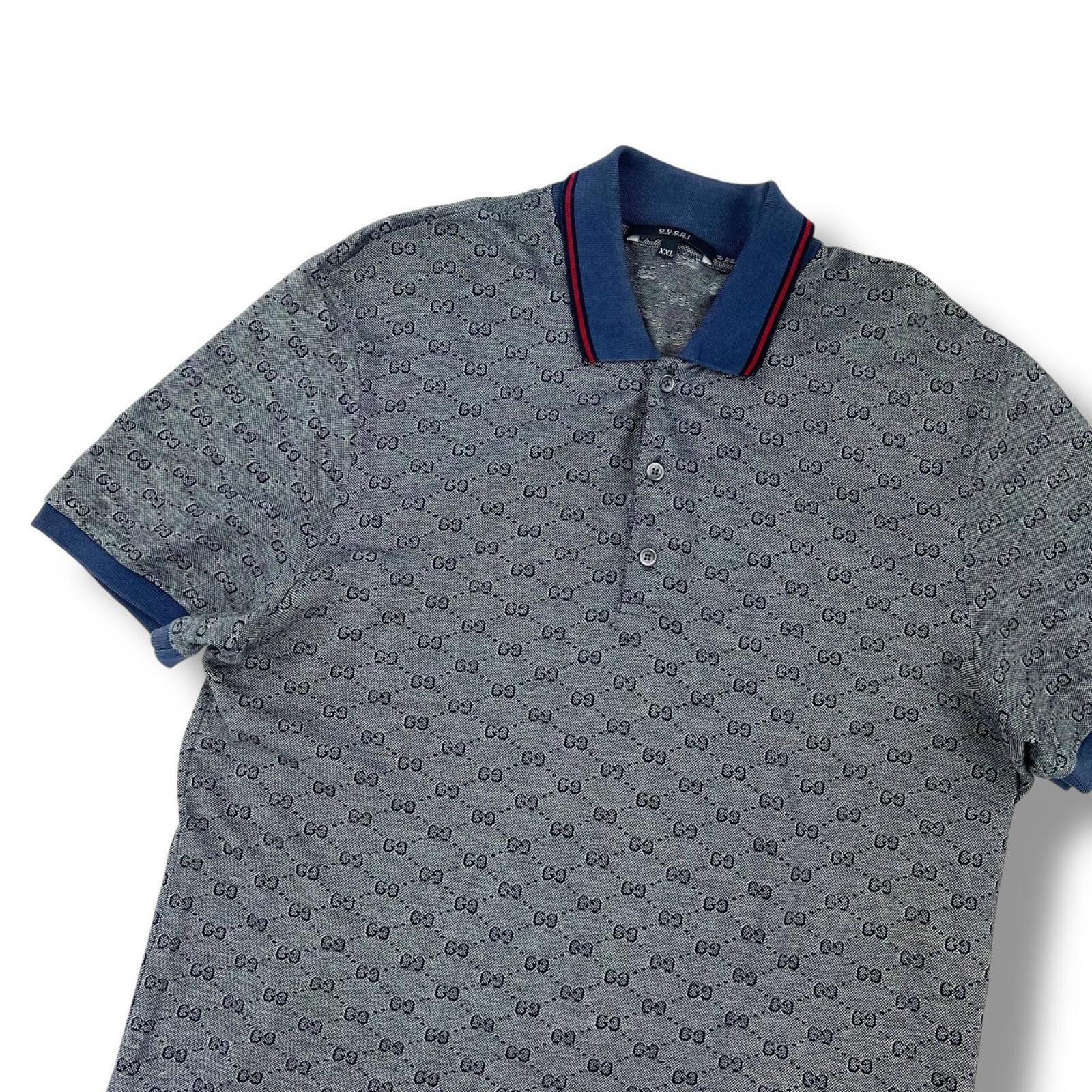 Gucci Gucci Monogram Grey Polo Shirt Size US M / EU 48-50 / 2 - 1 Thumbnail