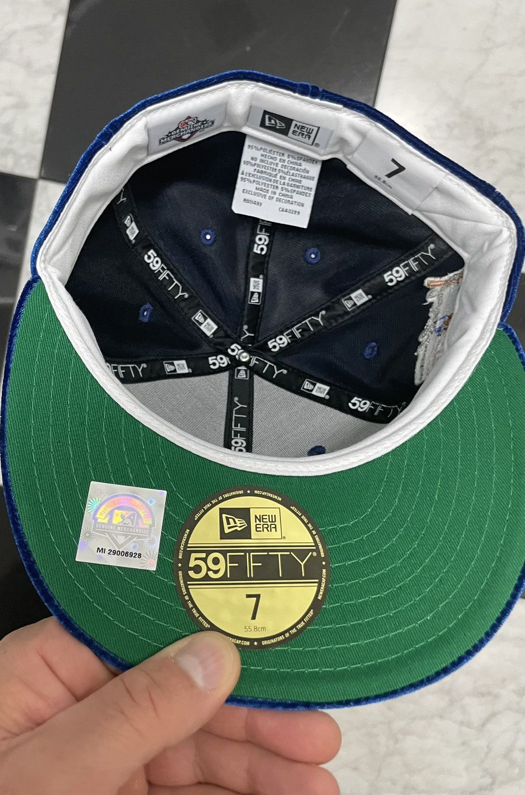 New Era 🔥Exclusive Velvet Jackie Robinson Montreal Royals fitted 7 Size ONE SIZE - 5 Thumbnail