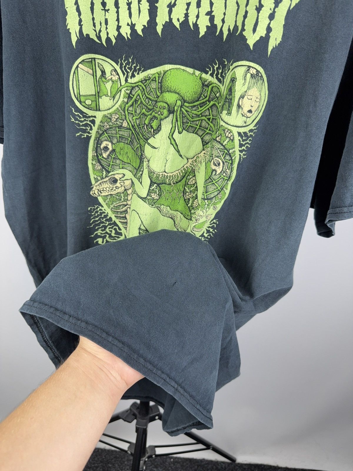 Band Tees King Parrot 2016 Dead Set Tour Tee Black Green Print Size US XXL / EU 58 / 5 - 6 Thumbnail