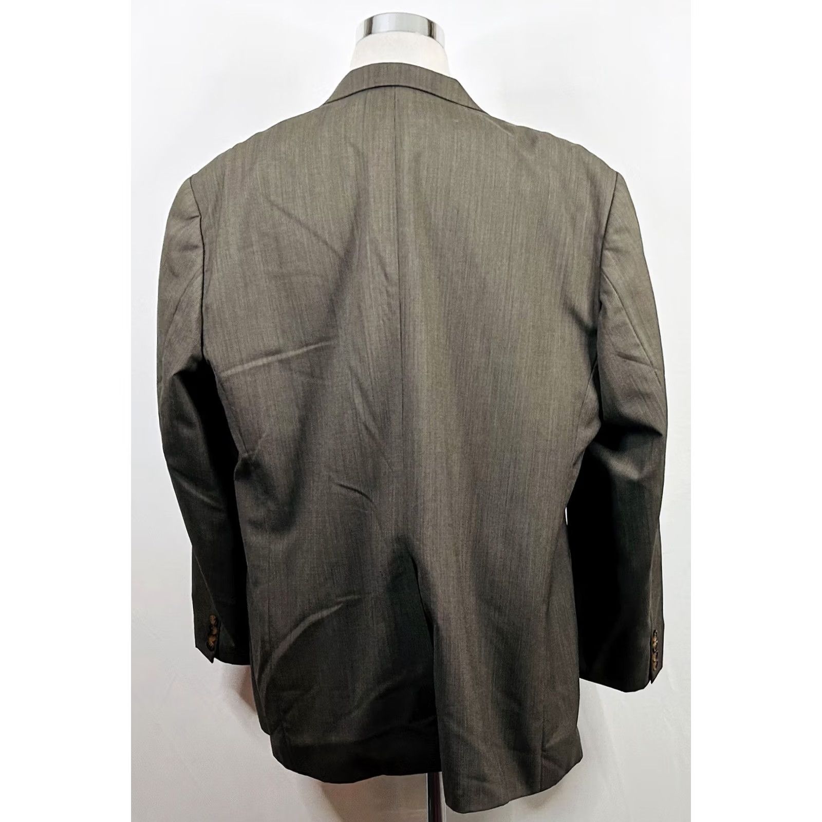 Chaps Chaps Ralph Lauren Sport Coat 50L Wool Beige Plaid Two-Button Lined Vented Men Jacket Coat Size US XS / EU 42 / 0 - 6 Thumbnail