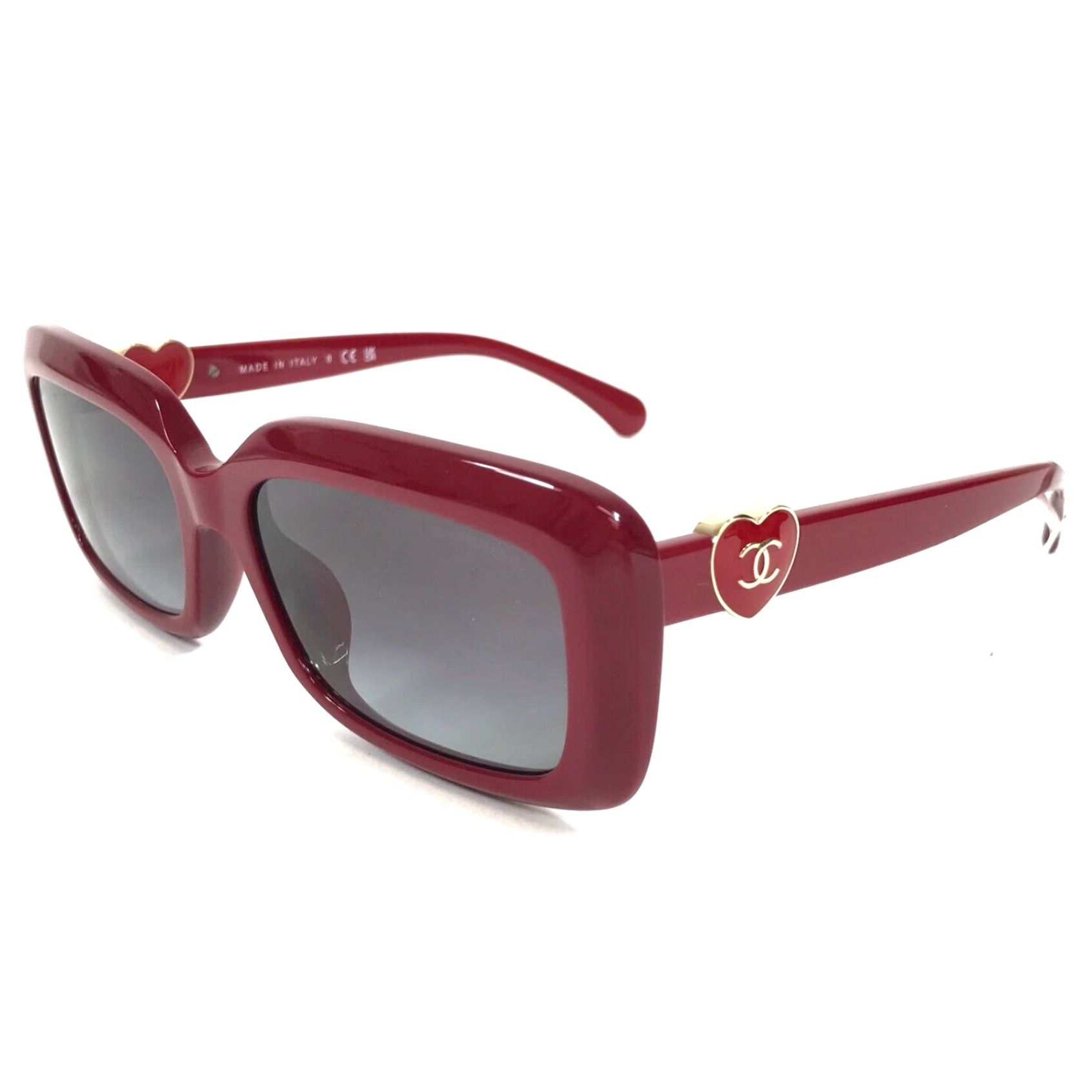 Chanel Polished Red Asian Fit Chanel Sunglasses 5520 A c1759 S6 Featuring Grey Gradient Lenses Grailed