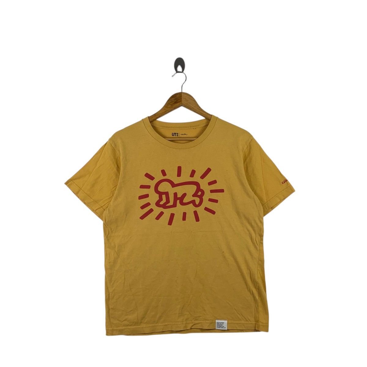 Uniqlo KEITH HARING x UNIQLO Radiant Baby Yellow Tee Shirt Top Pop Size L / US 10 / IT 46 - 1 Thumbnail