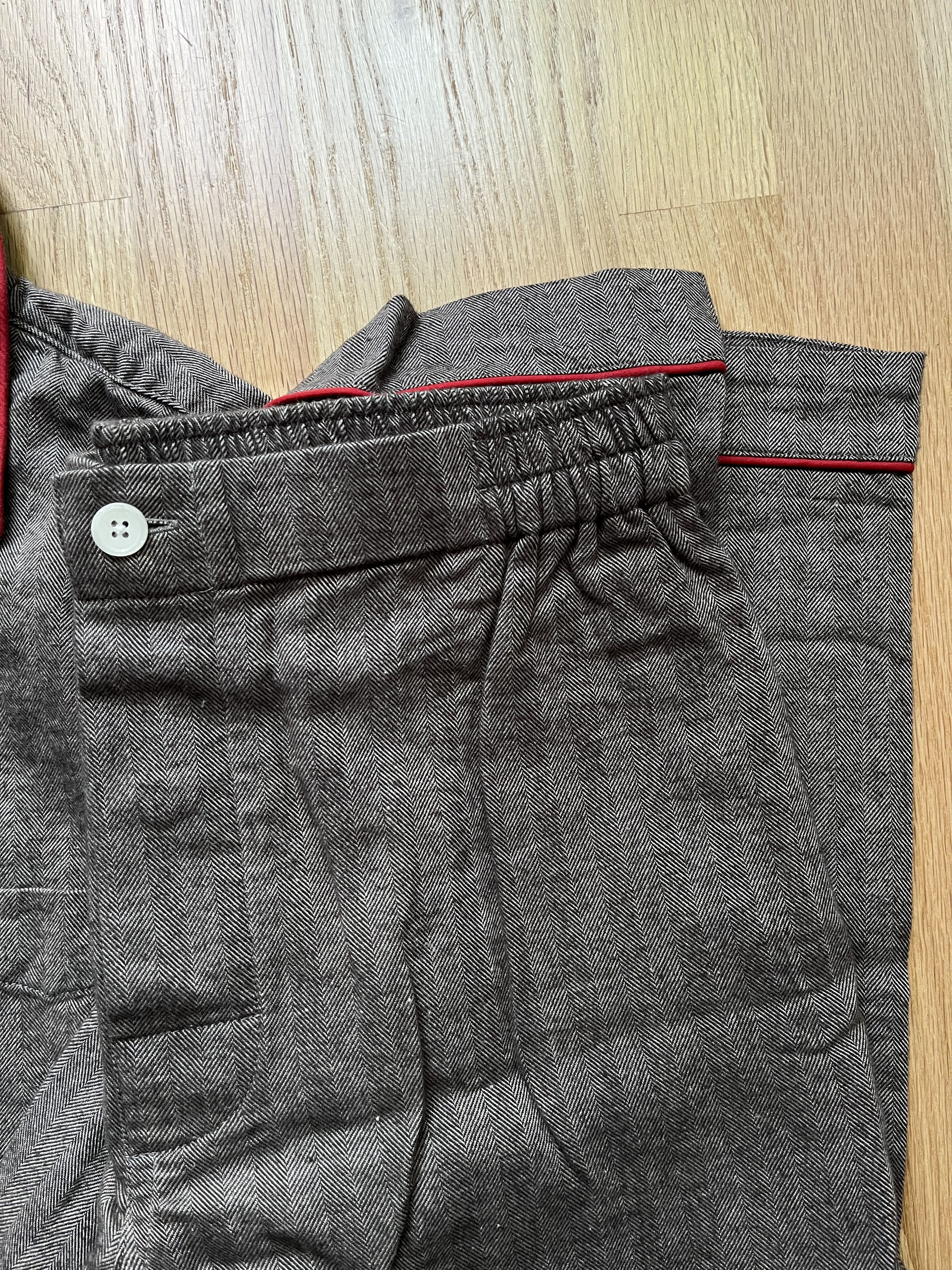 Sleepy Jones Marina Pajama Set in Herringbone Flannel Size US S / EU 44-46 / 1 - 3 Thumbnail
