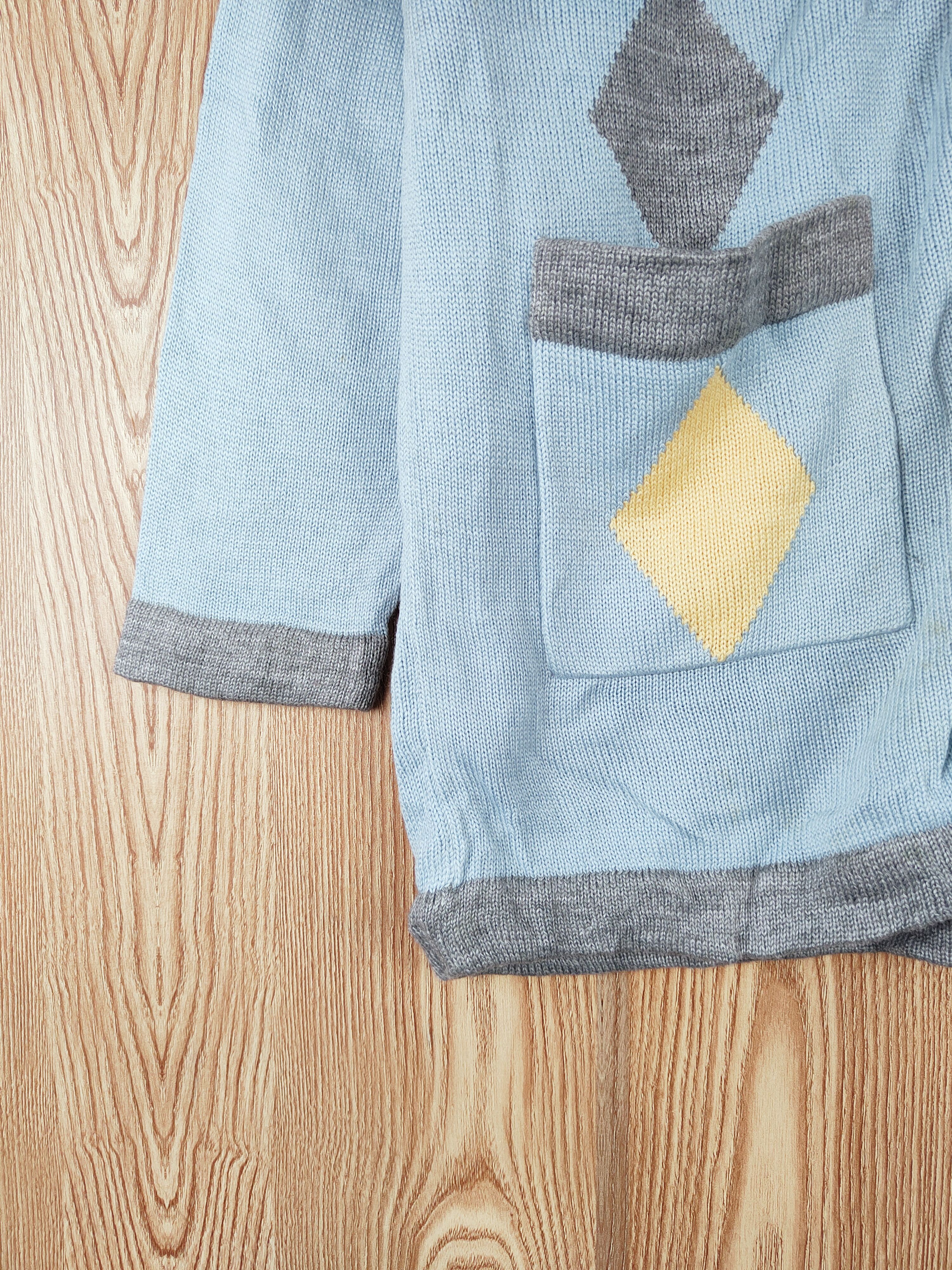 Japanese Brand J.Ates Blue Knitwear Cardigan #W038 Size US L / EU 52-54 / 3 - 5 Thumbnail
