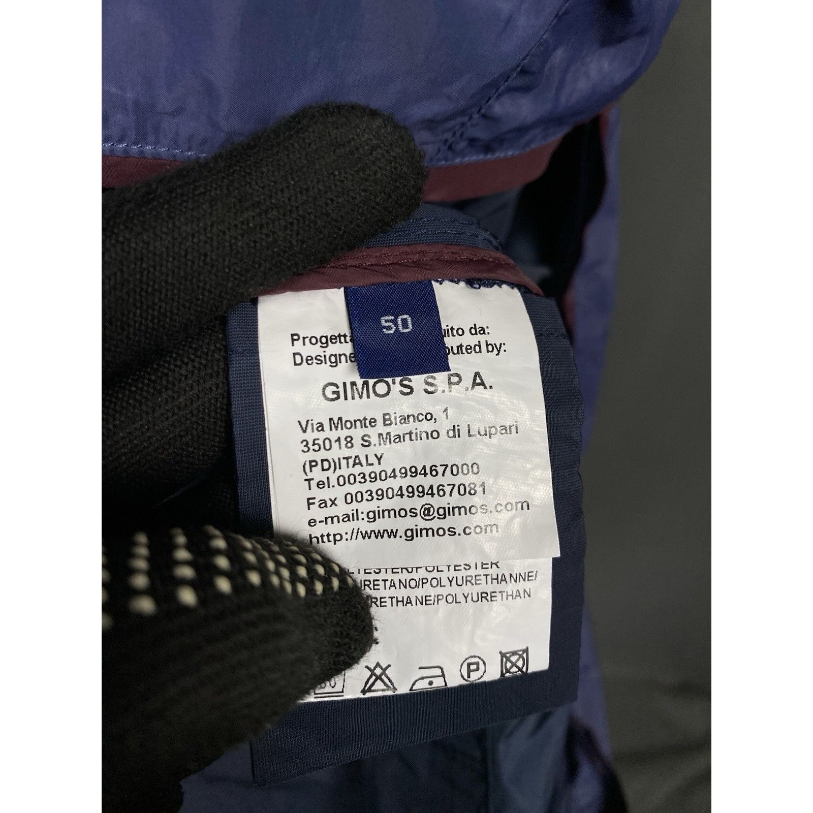 Gimo's Gimo's Men's Blue Lightweight utility Sportcoat Nylon Jacket Size US M / EU 48-50 / 2 - 11 Thumbnail