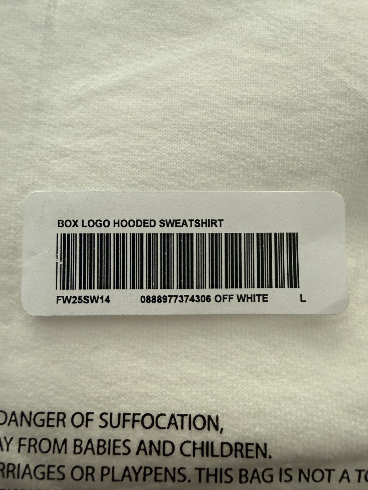 Supreme Supreme Box Logo White FW25 Size US L / EU 52-54 / 3 - 3 Thumbnail