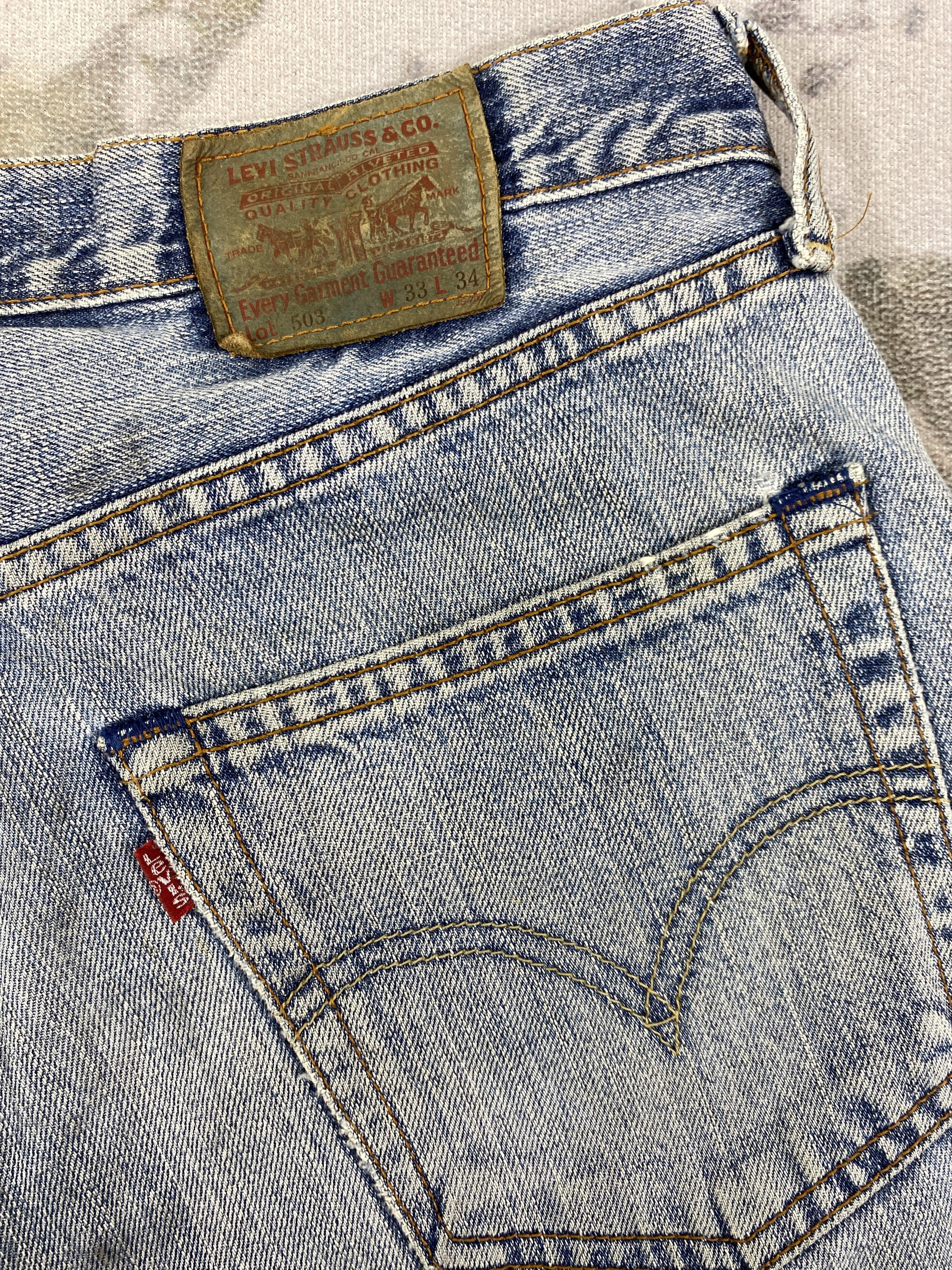 Levi's Light Wash Vintage Levi's 503 Jeans 32x30.5 Denim -SJ170 Size US 32 / EU 48 - 11 Thumbnail