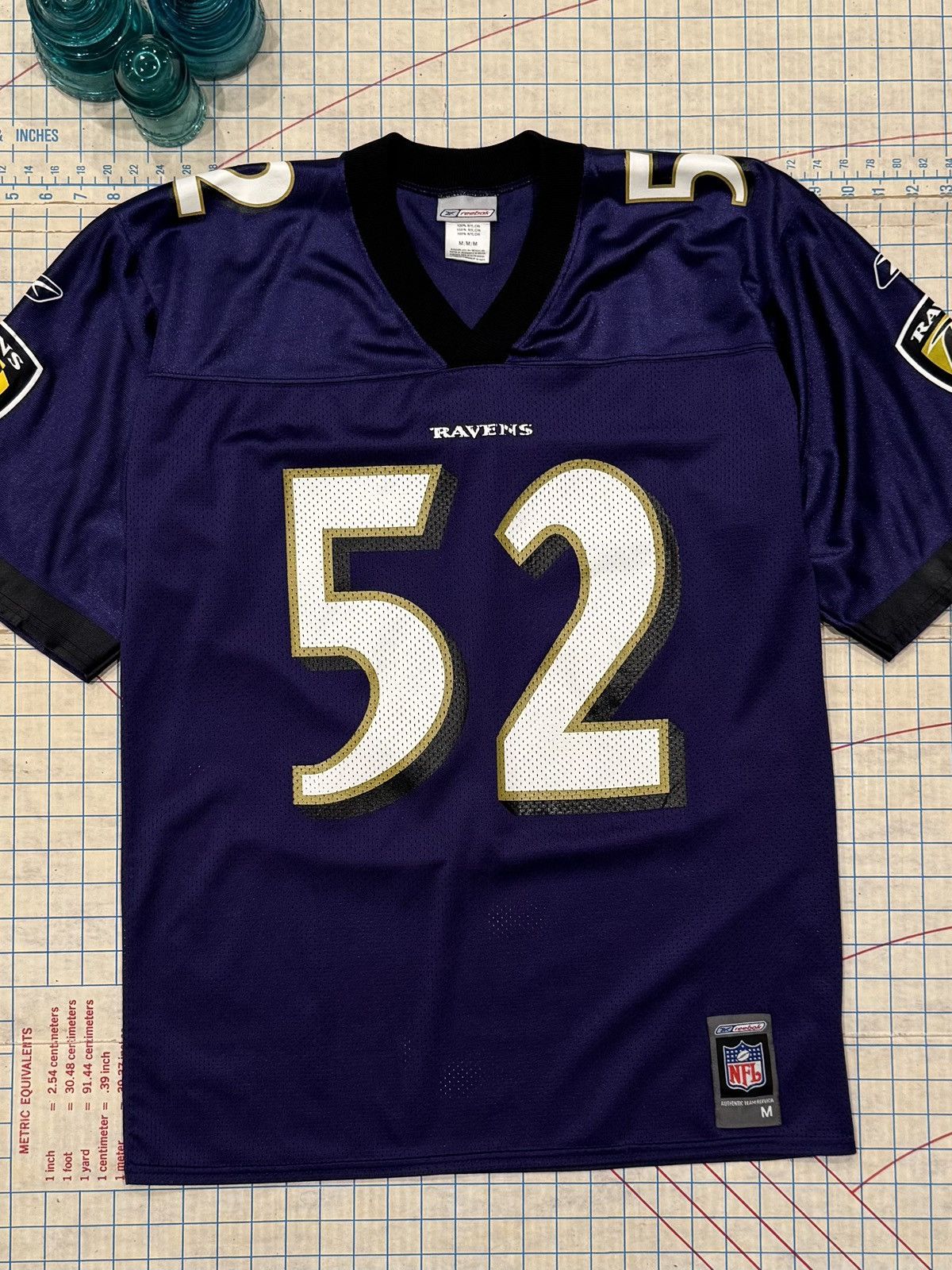 Reebok Reebok Baltimore Ravens Ray Lewis Jersey Mens Size Medium Size US M / EU 48-50 / 2 - 2 Thumbnail