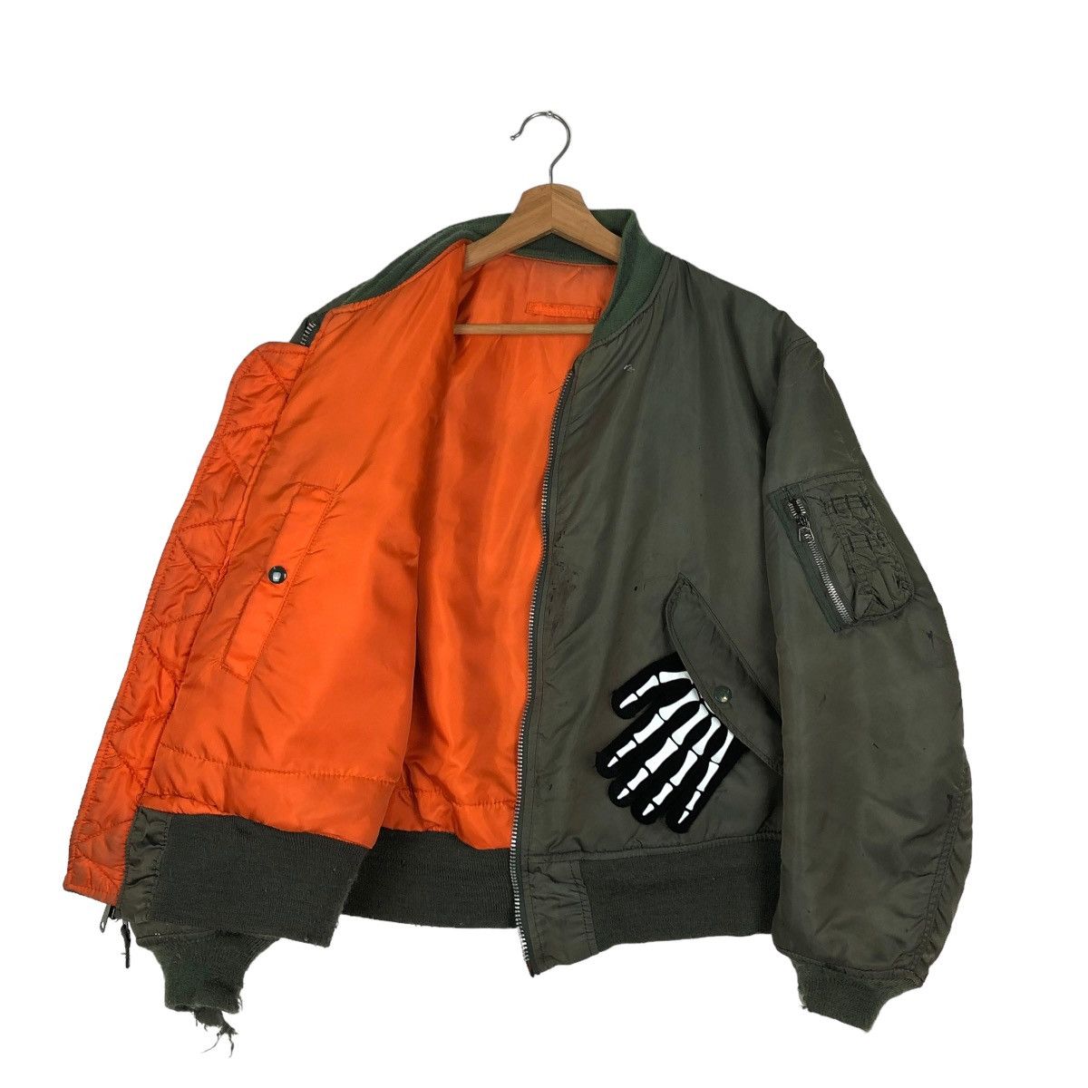 Alpha Industries 🔥VINTAGE MA-1 BOMBER JACKET REVERSIBLE APLHA INDUSTRIES USA Size US M / EU 48-50 / 2 - 11 Thumbnail