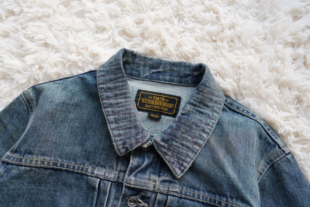 Neighborhood NEIGHBORHOOD Stockman 17AW Denim Distressed Oil Splash S Size US S / EU 44-46 / 1 - 7 Thumbnail
