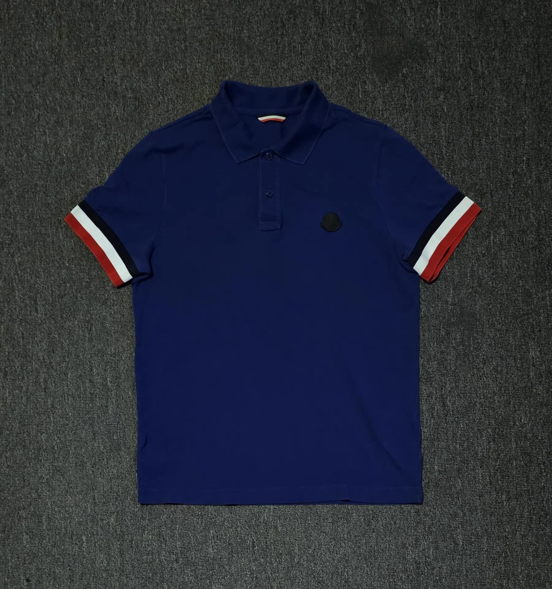 Moncler Moncler Blue Short Sleeve Polo Shirt, Size US M / EU 48-50 / 2 - 1 Thumbnail