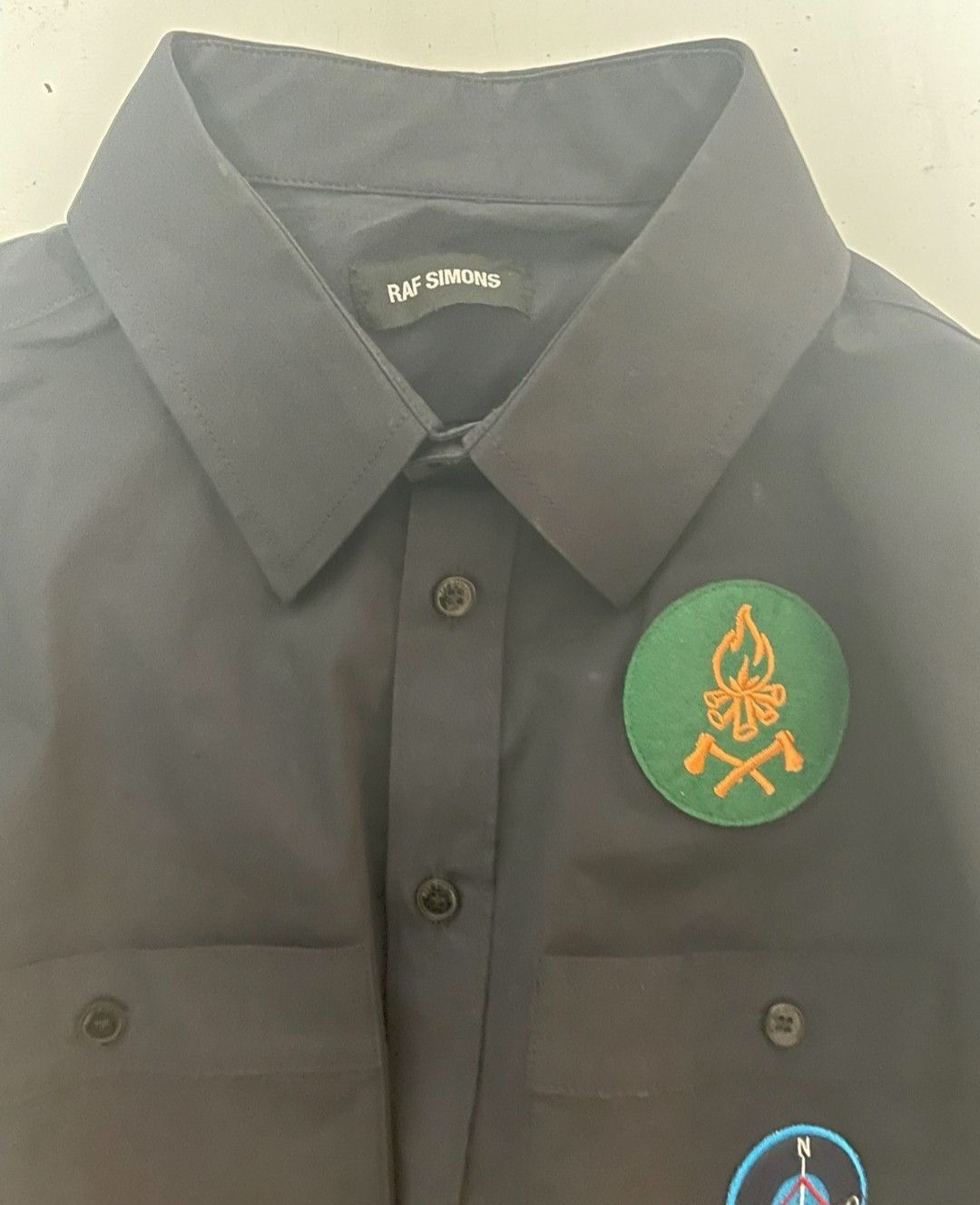 Raf Simons Raf Simons Shirt Navy Size US M / EU 48-50 / 2 - 3 Thumbnail
