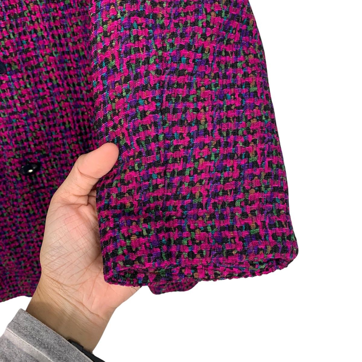 Japanese Brand Japanese Designer Masuko Iwai Women Tweed Jacket Size M / US 6-8 / IT 42-44 - 13 Thumbnail