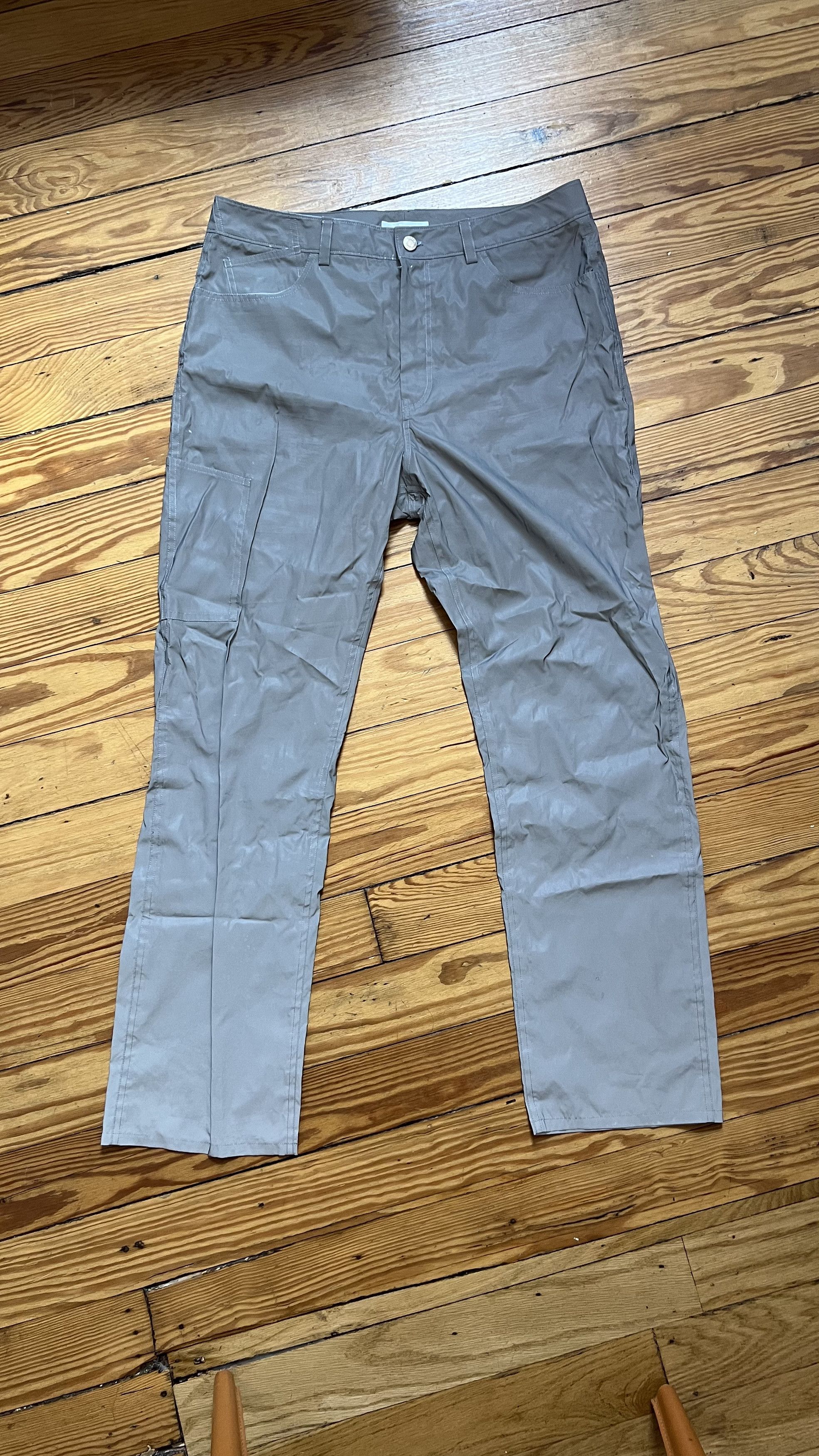 Helmut Lang Helmut Lang Grey Reflective Trousers Size US 34 / EU 50 - 1 Thumbnail