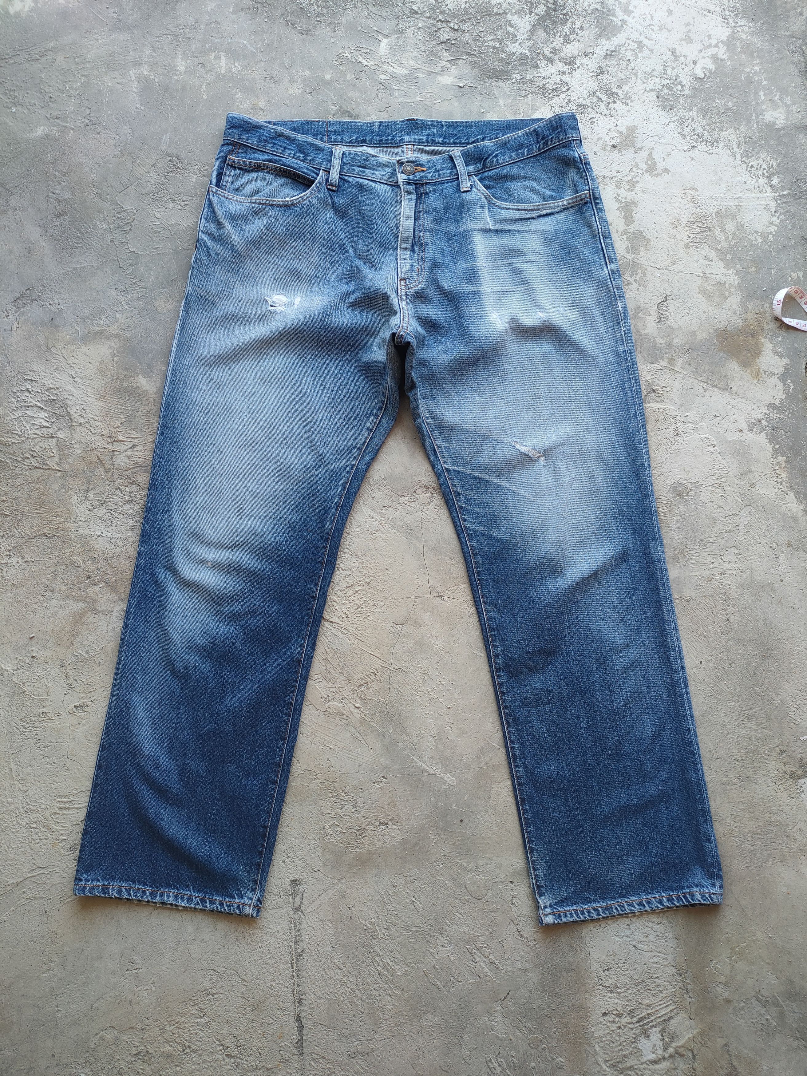 Japanese Brand W38 VINTAGE JAPANESE FADED DISTRESSED JEANS PANTS Size US 38 / EU 54 - 1 Thumbnail