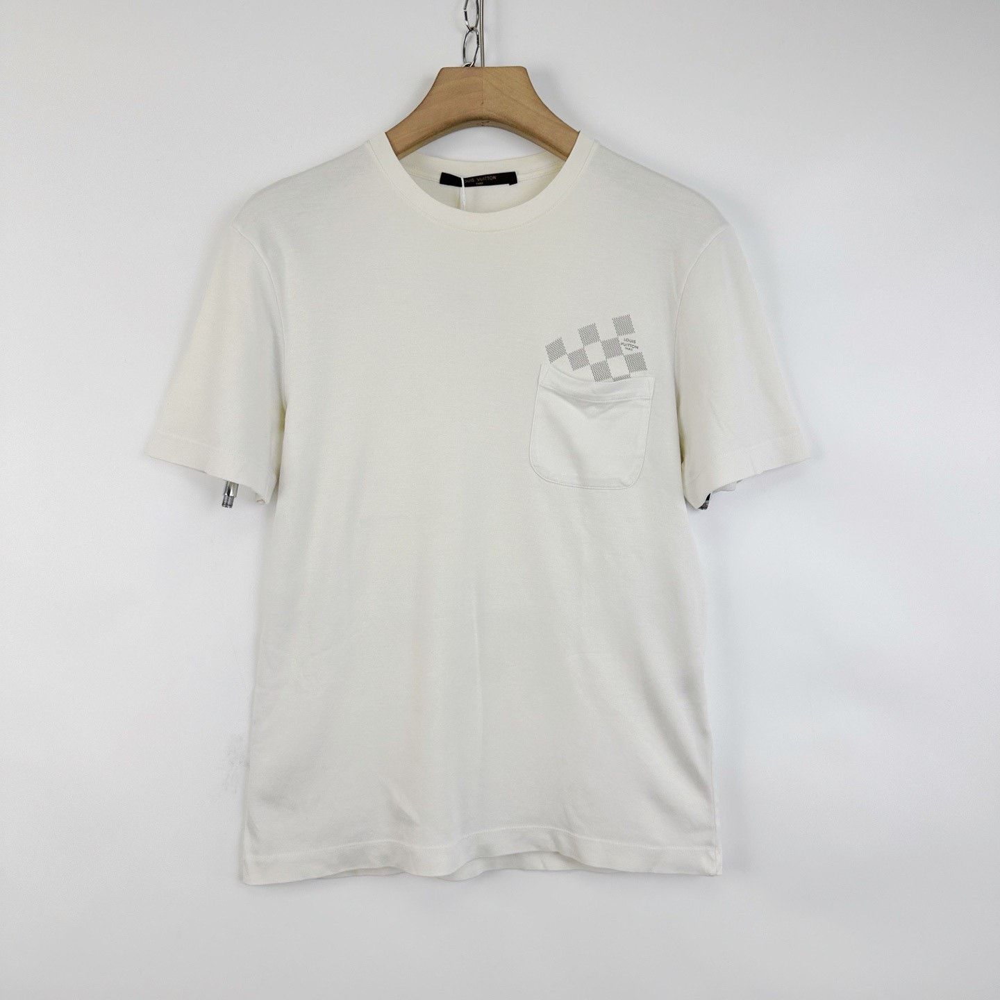 Louis Vuitton Louis Vuitton White Checkerboard Logo Short Sleeve Size US XS / EU 42 / 0 - 1 Thumbnail