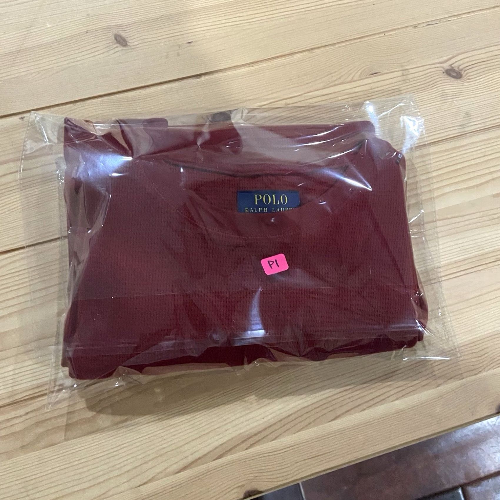 Polo Ralph Lauren Polo Ralph Lauren Shirt Nightshirt Men XL Crew Neck Cotton Blend Embroidered Bear Polo Bear Red Long Sleeve Pajama Top Size US XL / EU 56 / 4 - 8 Thumbnail