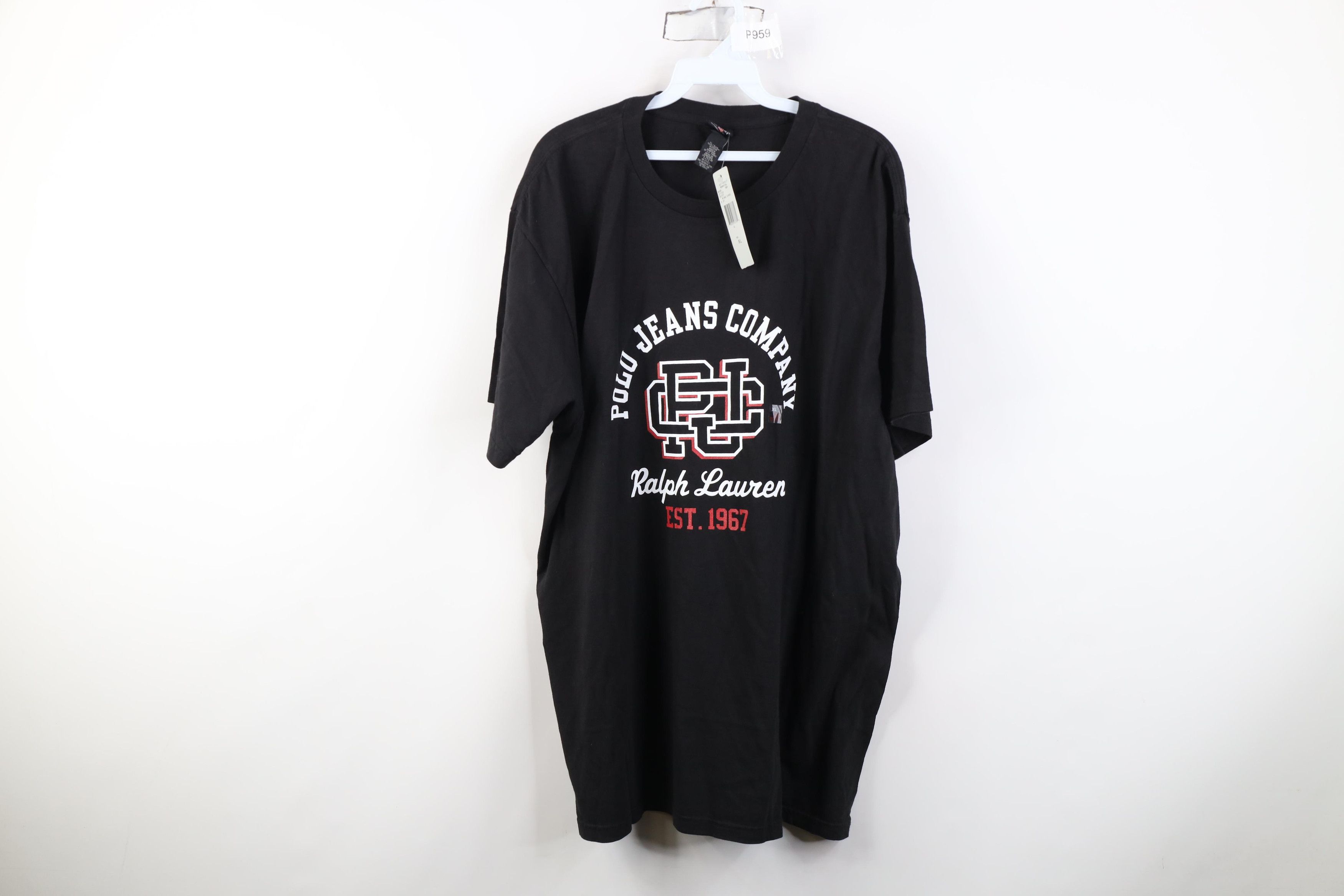 Polo Ralph Lauren Deadstock Vintage 90s Ralph Lauren Monogram T-Shirt Cotton Size US XL / EU 56 / 4 - 1 Thumbnail