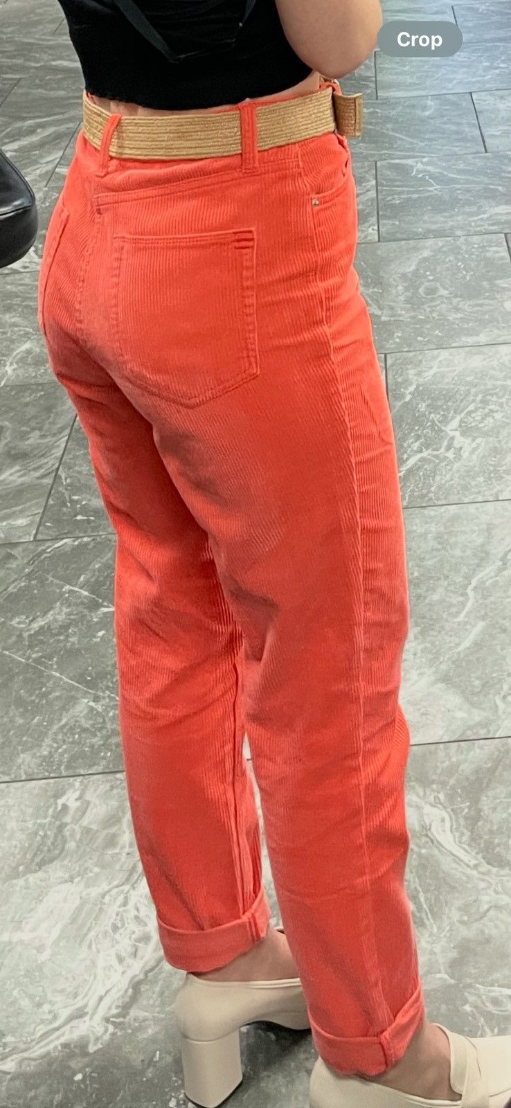 Bdg BDG Urban Outfitters Orange Corduroy Pants Size 27" / US 4 / IT 40 - 3 Thumbnail