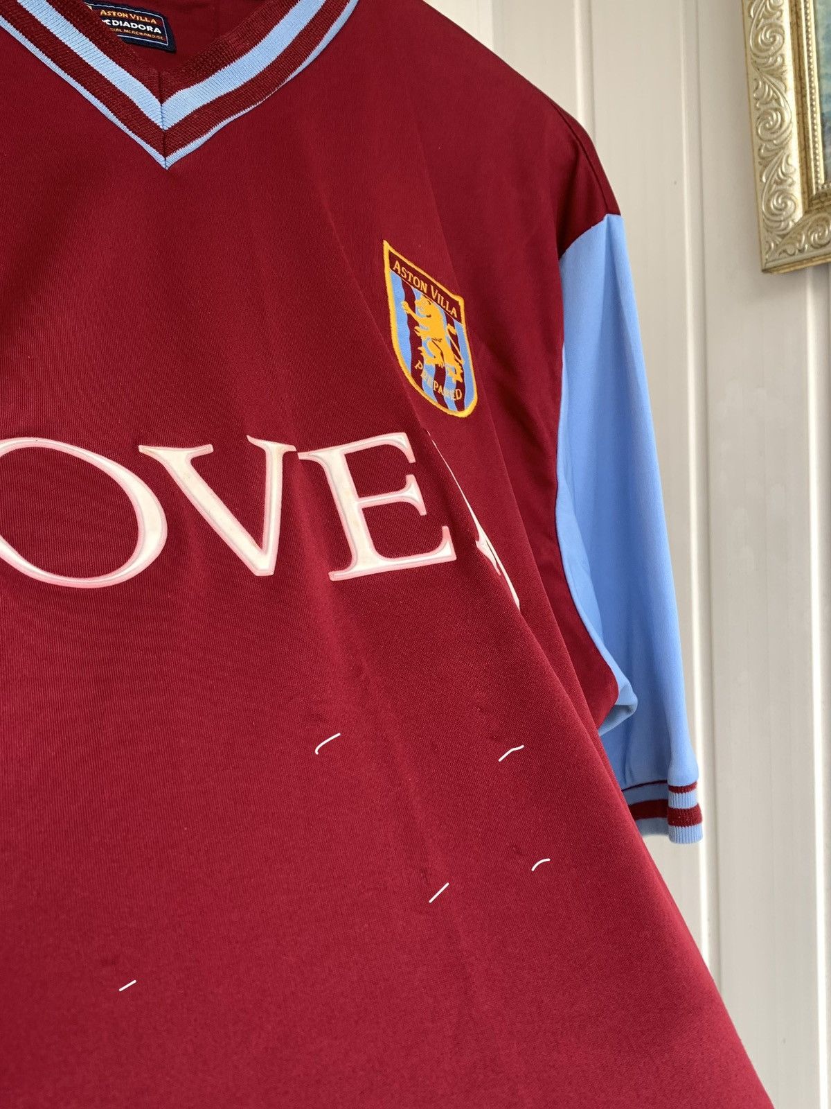 Diadora Diadora ASTON VILLA FC 2002-2003 Vintage Home Shirt Size L Size US L / EU 52-54 / 3 - 7 Thumbnail