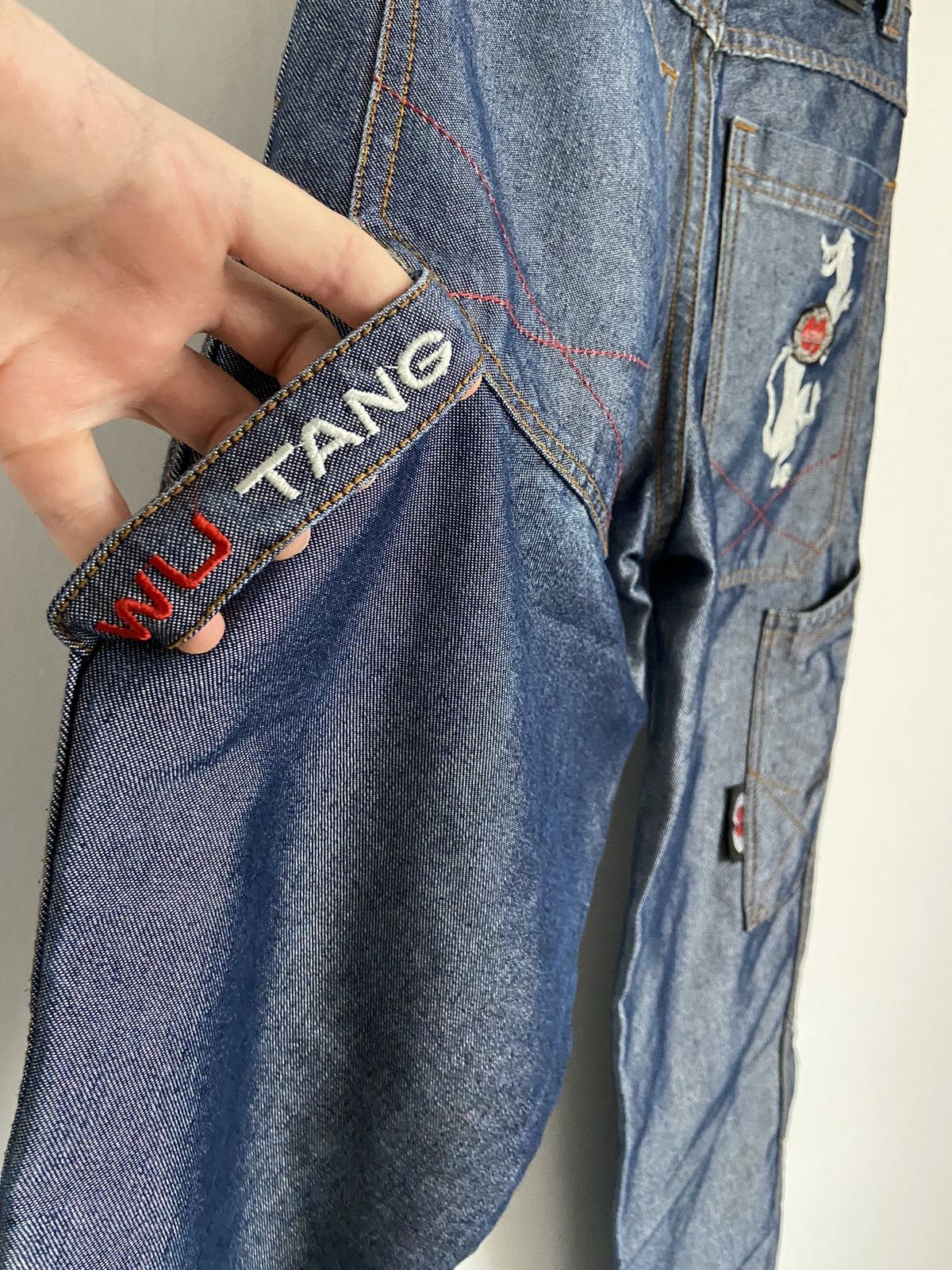 Wu-Tang Clan Wu tang clan rap y2k denim baggy jeans big pockets dragon Size 26" / US 2 / IT 38 - 3 Thumbnail