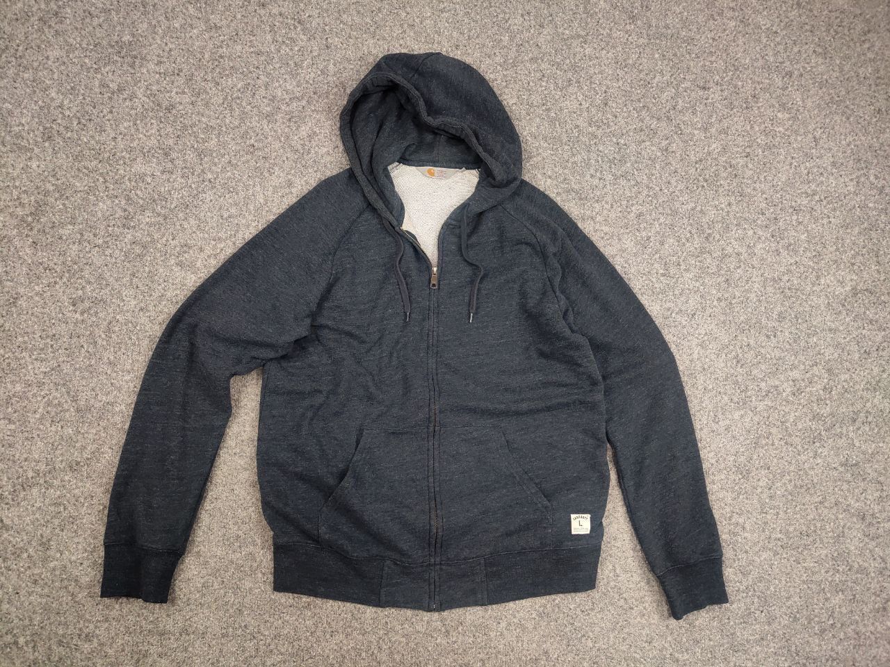 Carhartt Vintage Carhartt Zip Hoodie Holbrook Jacket USA Blank Style Size US L / EU 52-54 / 3 - 8 Thumbnail