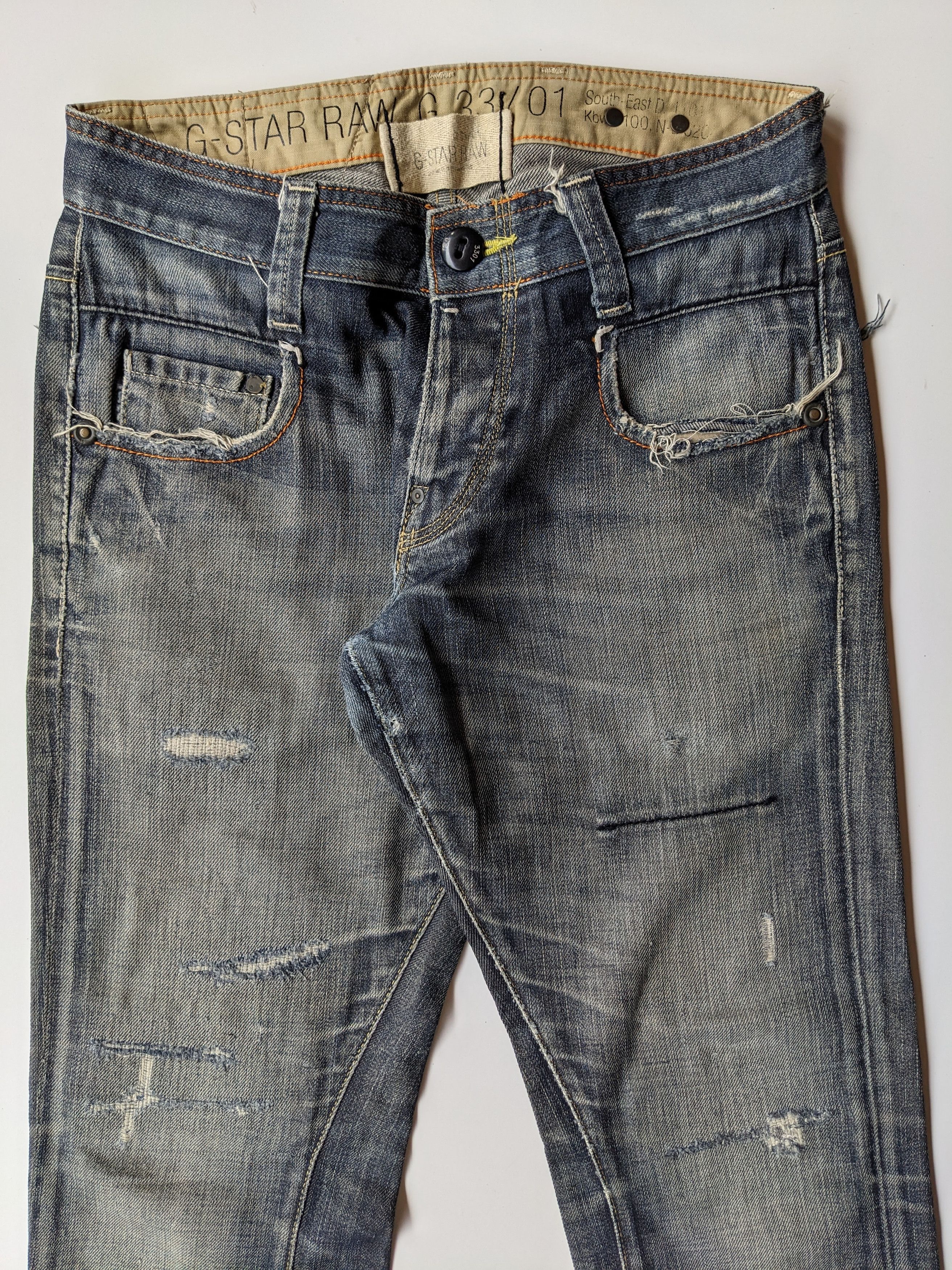 G-Star G Star Raw G 33/01 faded jeans Size US 32 / EU 48 - 3 Thumbnail