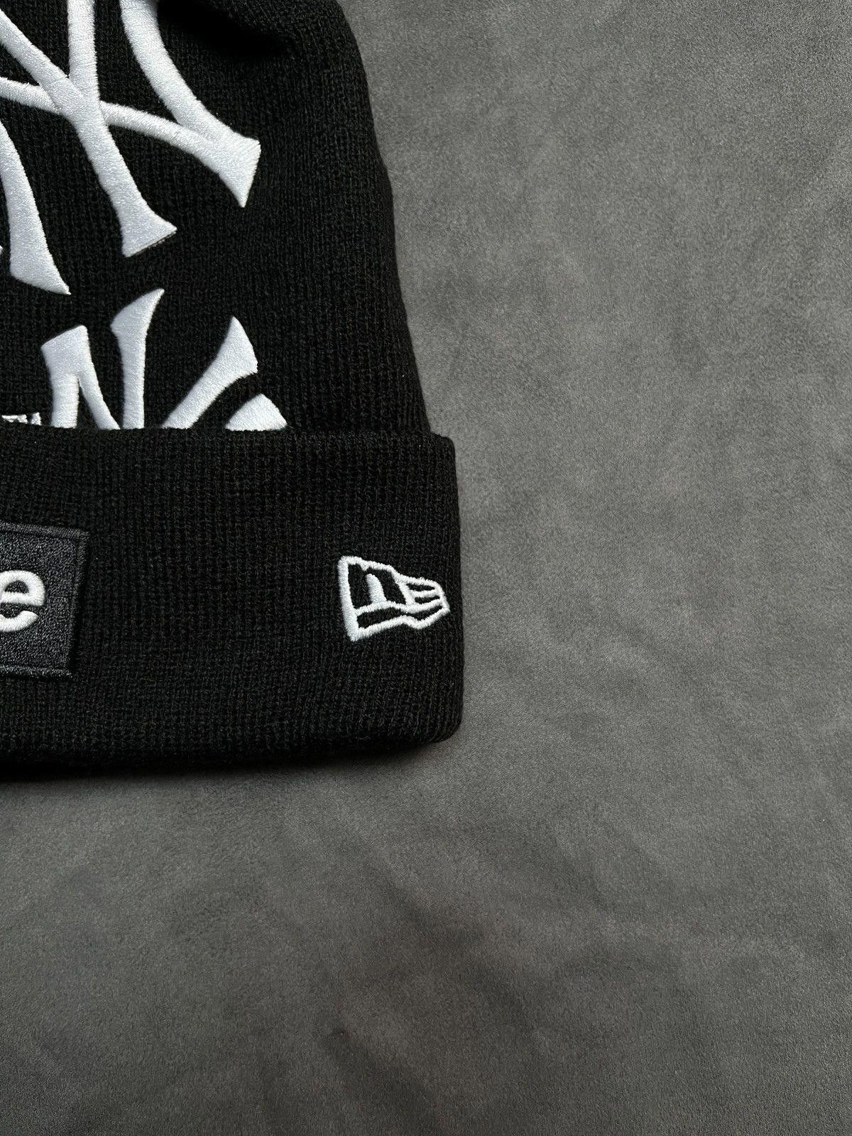 MLB × New Era × Supreme Rare FW21 Supreme New York Yankees New Era Box Logo Beanie Size ONE SIZE - 8 Thumbnail