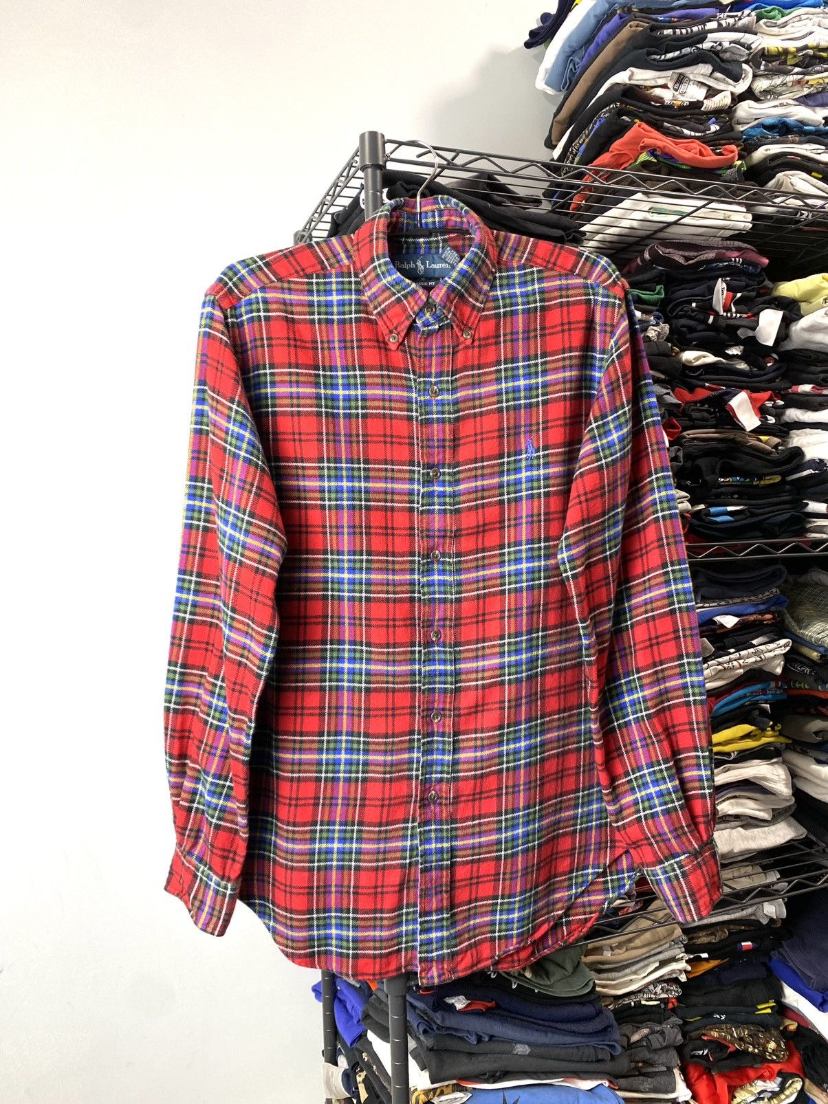 Polo Ralph Lauren 90’s Vintage Polo Ralph Lauren Flannel Plaid Checkered Shirt Size US S / EU 44-46 / 1 - 1 Thumbnail