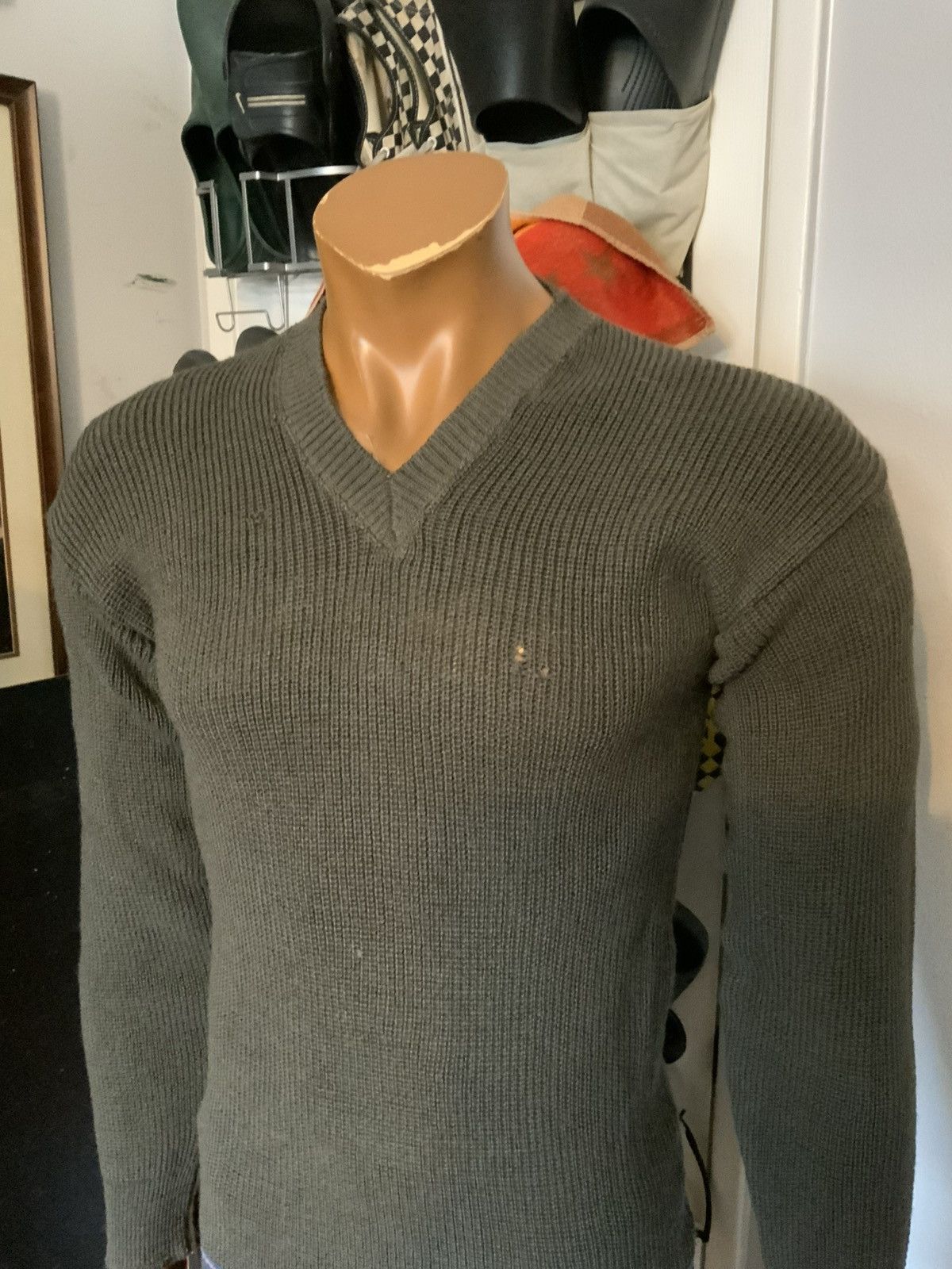 Vintage Vintage 1920s 30s 40s Wool Knit Stripe Fisherman Sweater Size US S / EU 44-46 / 1 - 12 Thumbnail