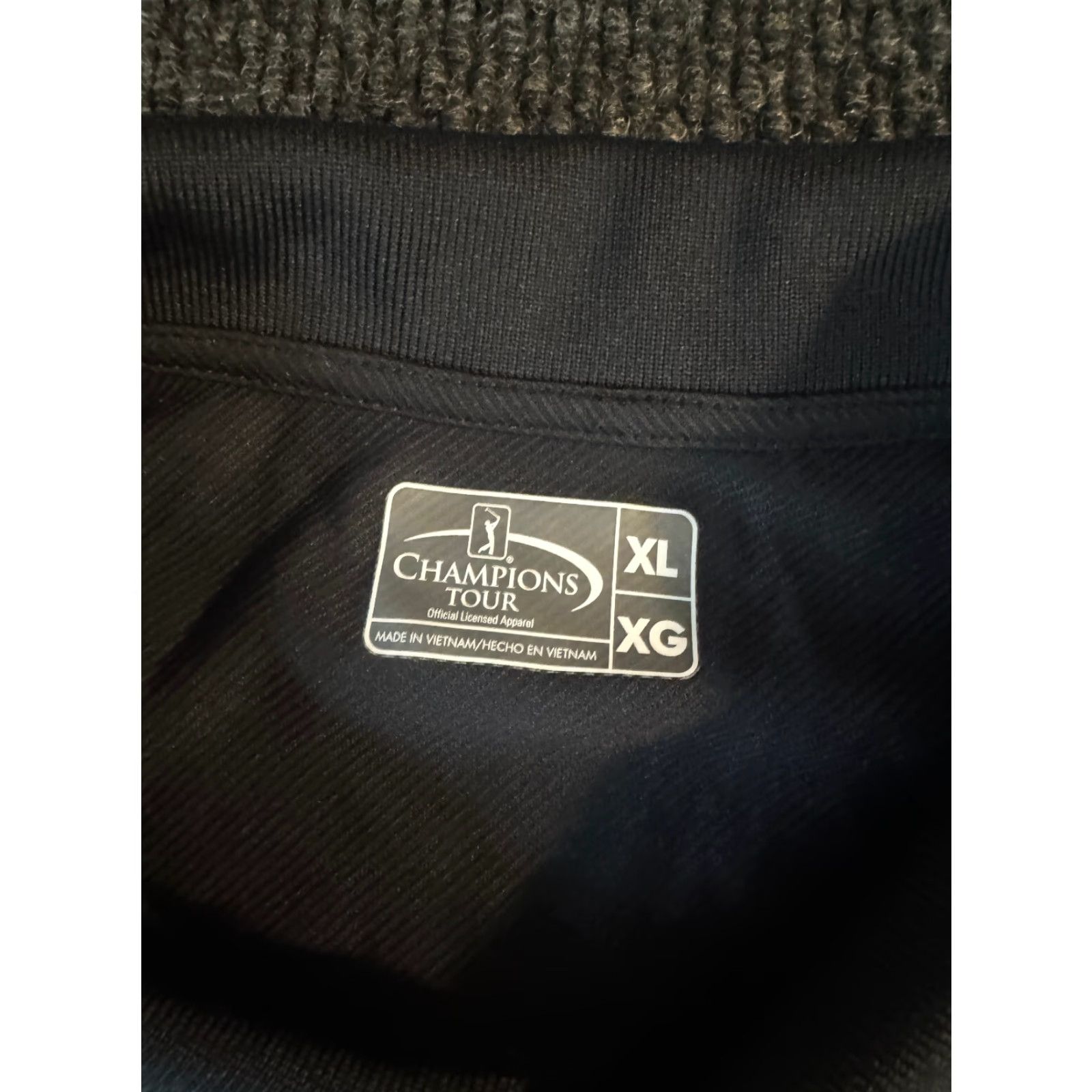 Vintage VINTAGE Champions Tour Polo Shirt XL Black Men's XL Polo Black Golf NWT Size US XL / EU 56 / 4 - 2 Thumbnail