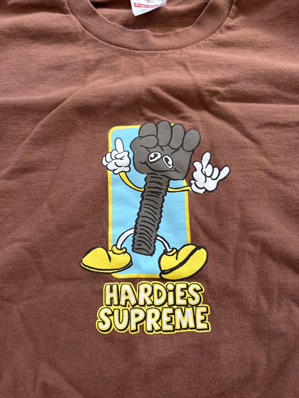 Supreme Supreme x Hardies Brown T-Shirt (Pre-shrunk) Size US L / EU 52-54 / 3 - 2 Thumbnail