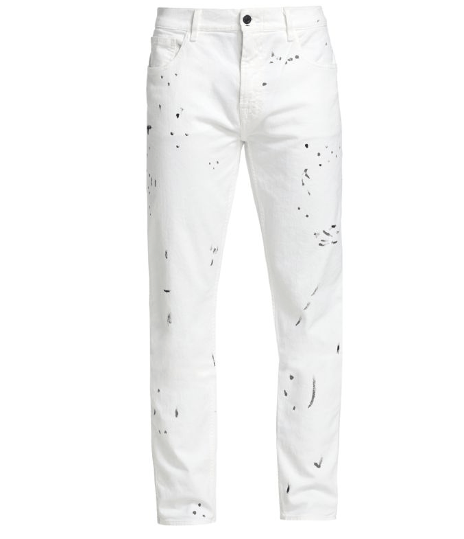 7 For All Mankind Paxtyn Paint Splatter Jeans ( 30 )